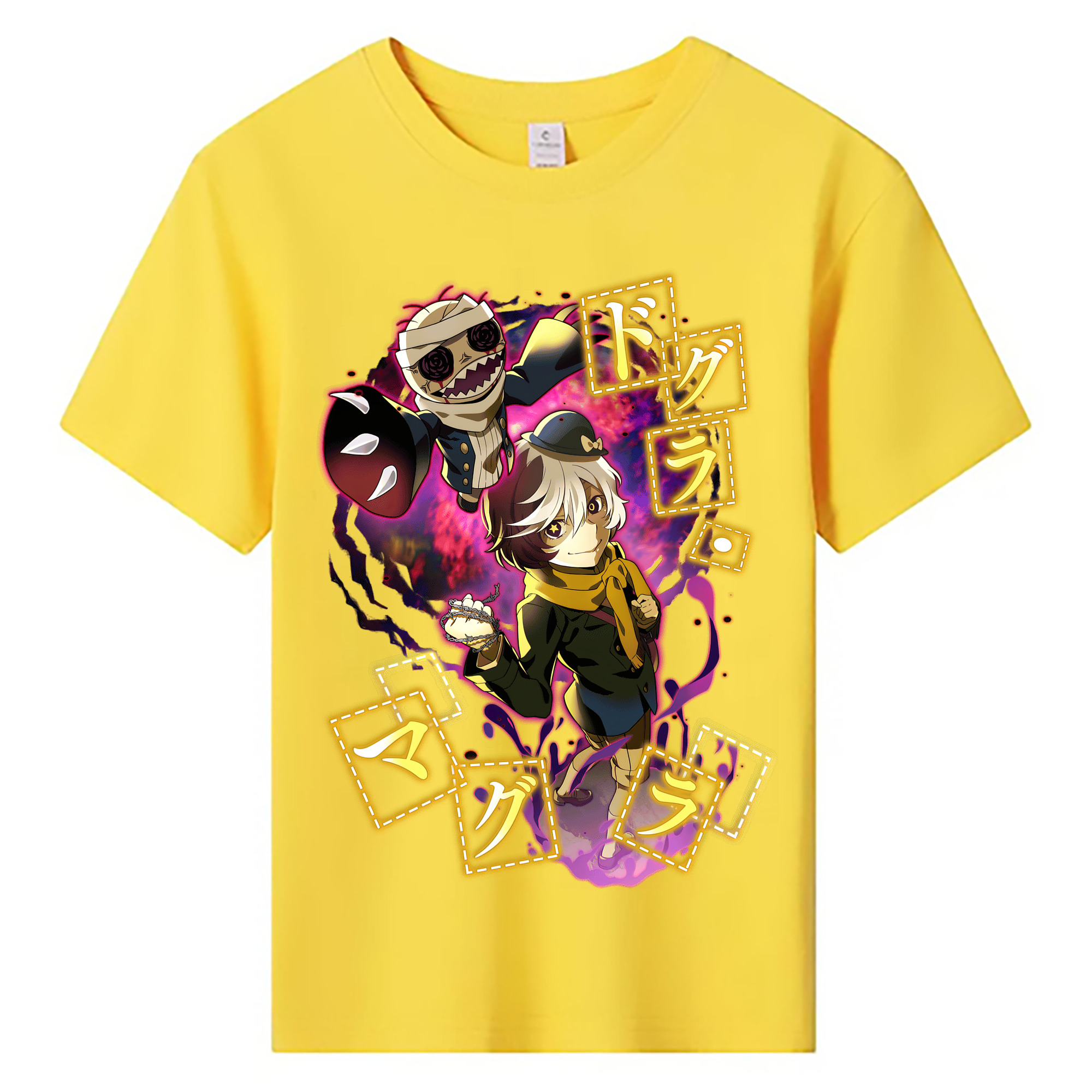 （画像用） 文豪ストレイドッグス Bungo Stray Dogs 綿100％キッズTシャツ（フロントプリント）