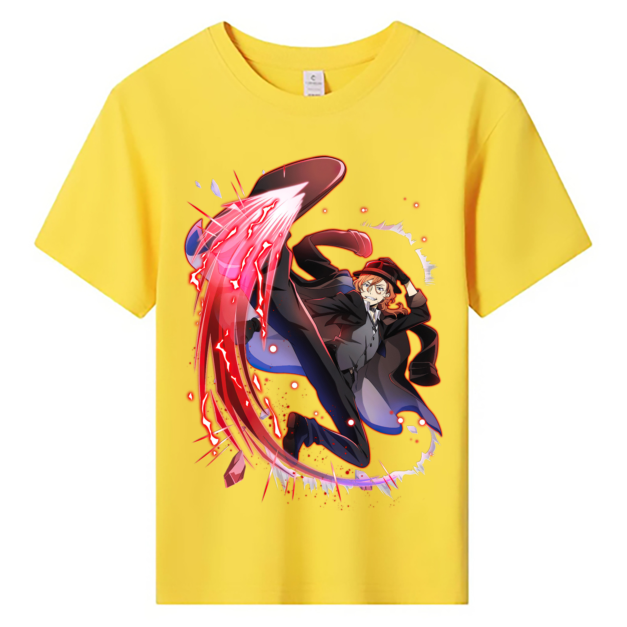 （画像用） 文豪ストレイドッグス Bungo Stray Dogs 綿100％キッズTシャツ（フロントプリント）