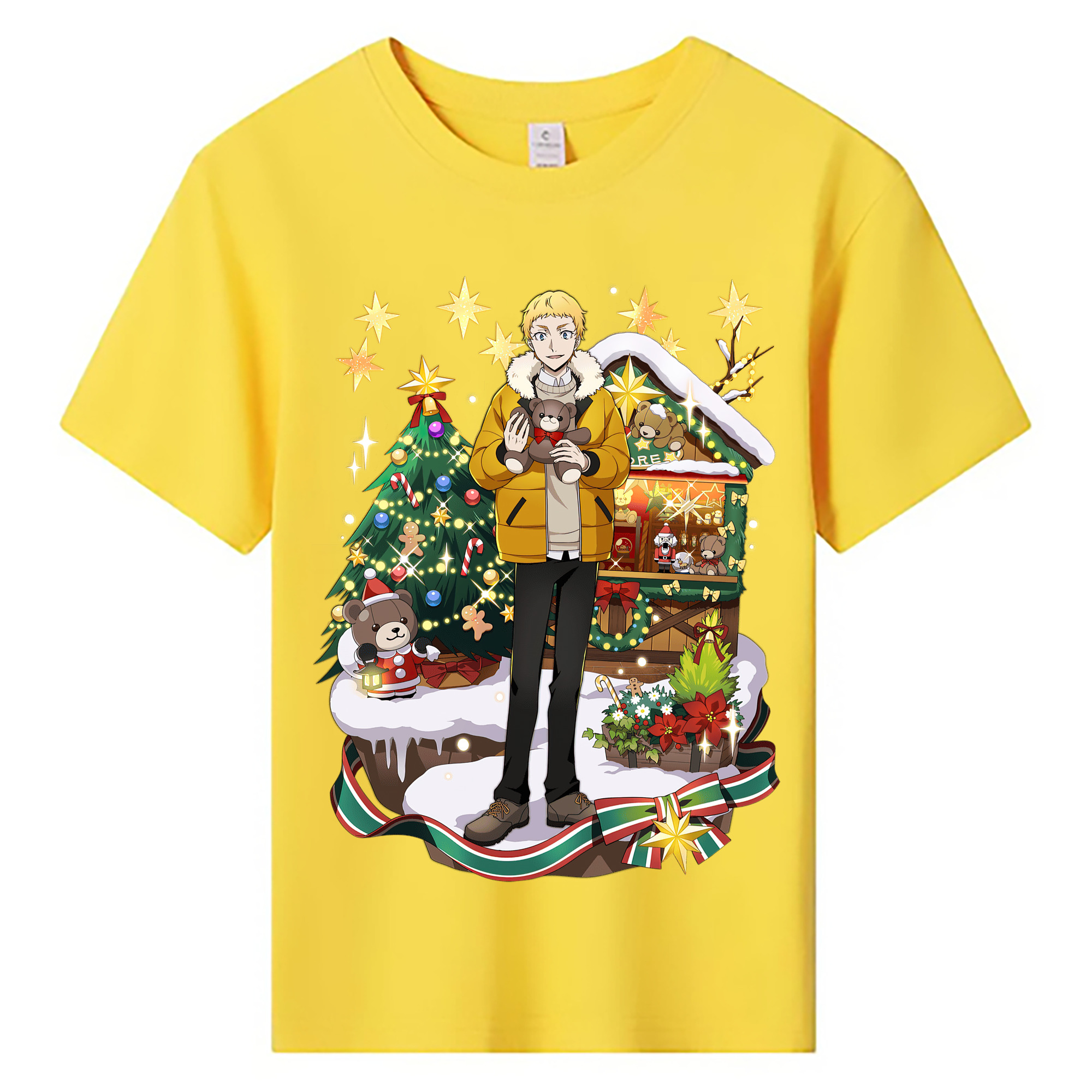 （画像用） 文豪ストレイドッグス Bungo Stray Dogs 綿100％キッズTシャツ（フロントプリント）
