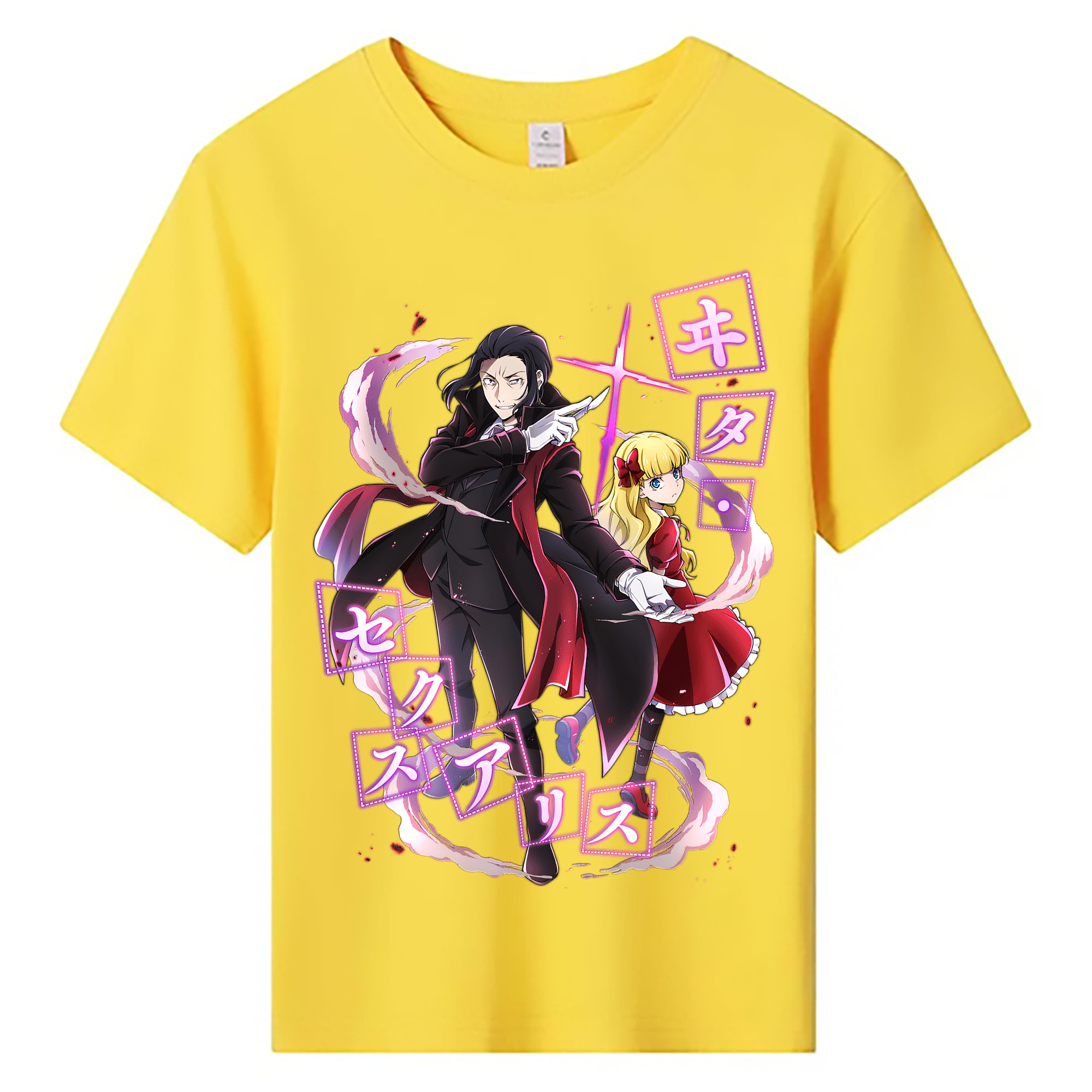 （画像用） 文豪ストレイドッグス Bungo Stray Dogs 綿100％キッズTシャツ（フロントプリント）