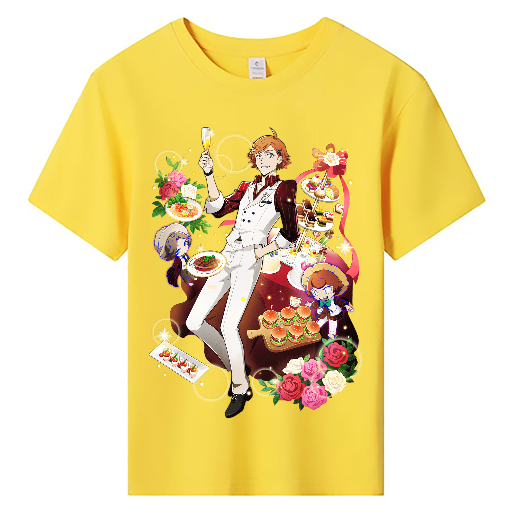 （画像用） 文豪ストレイドッグス Bungo Stray Dogs 綿100％キッズTシャツ（フロントプリント）