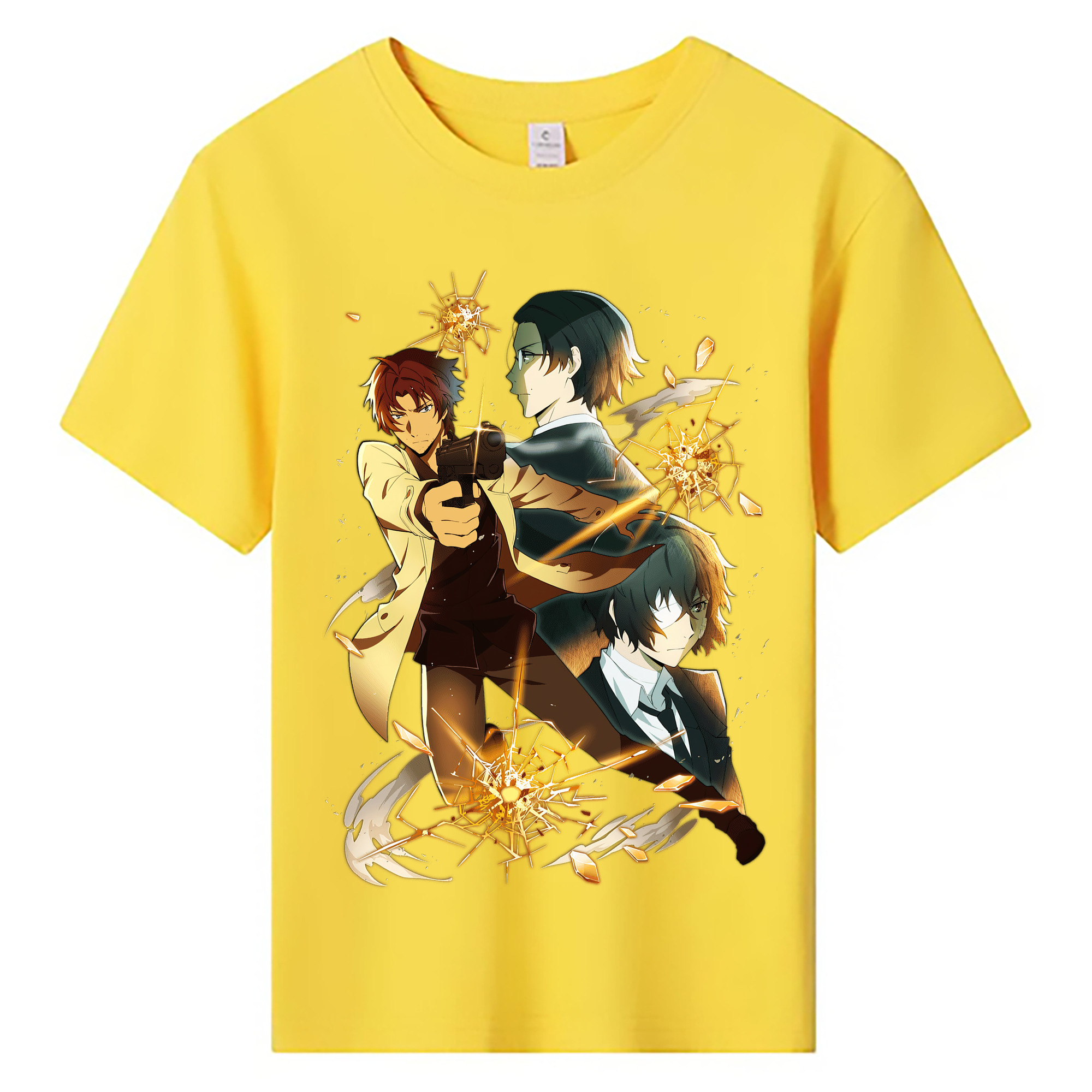 （画像用） 文豪ストレイドッグス Bungo Stray Dogs 綿100％キッズTシャツ（フロントプリント）