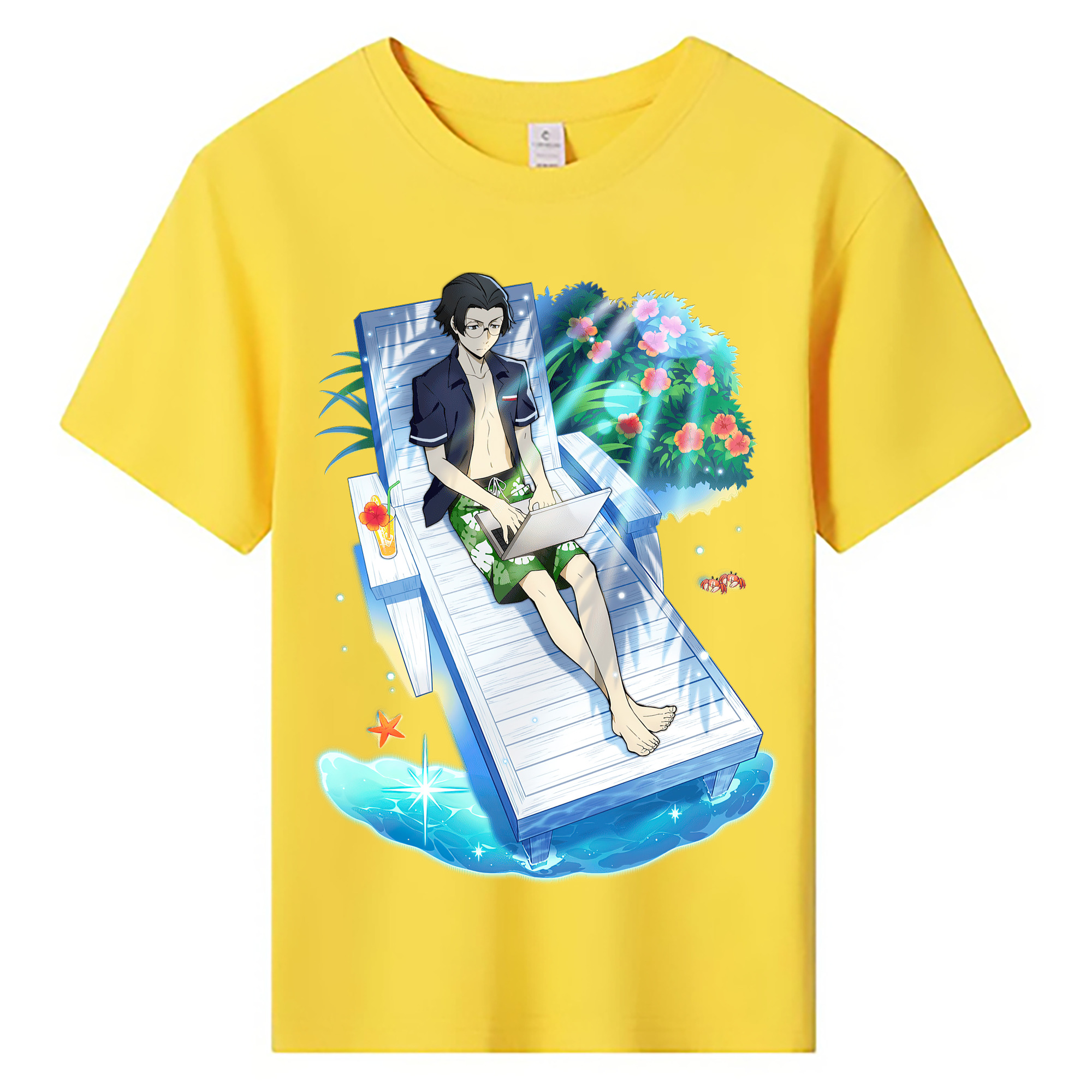 （画像用） 文豪ストレイドッグス Bungo Stray Dogs 綿100％キッズTシャツ（フロントプリント）