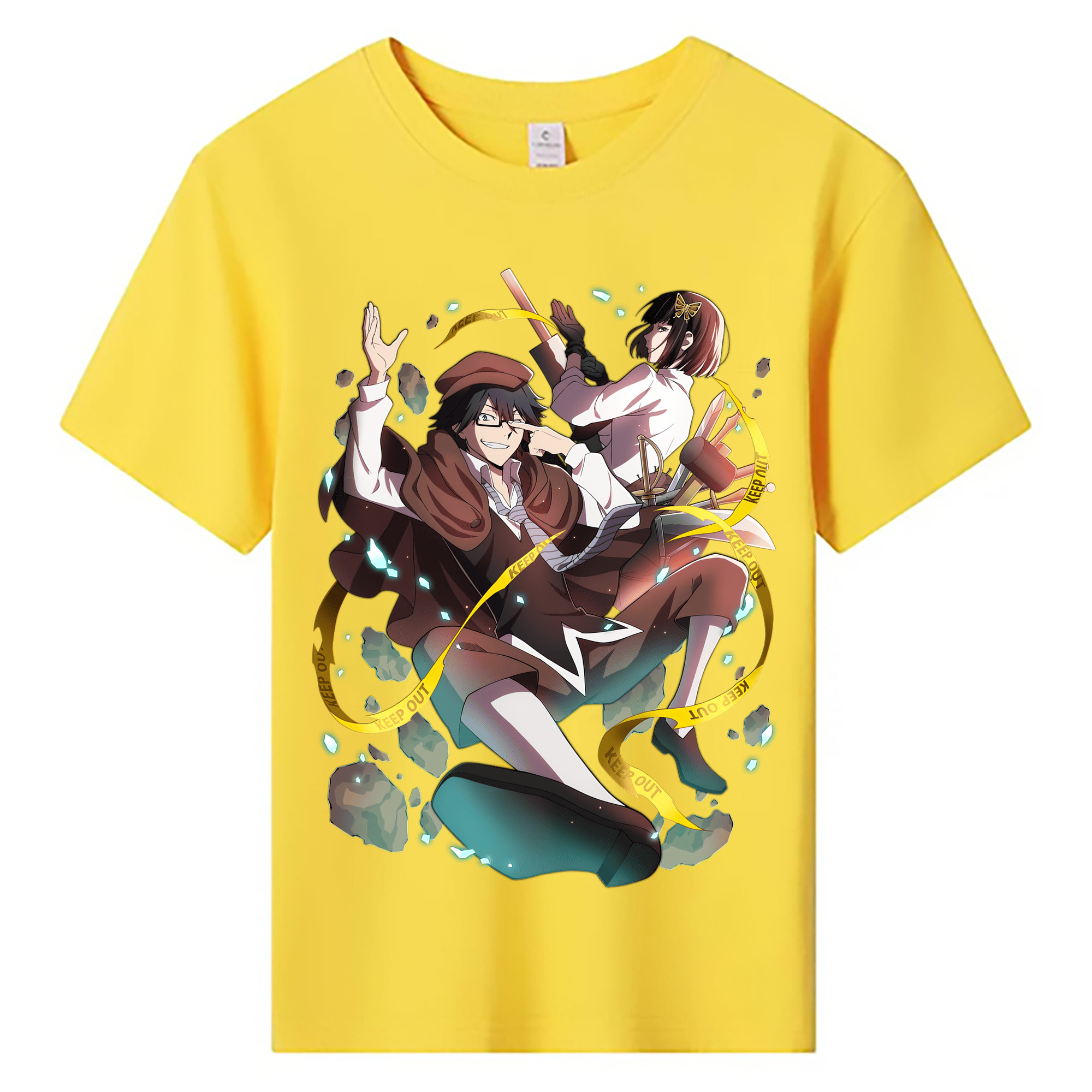 （画像用） 文豪ストレイドッグス Bungo Stray Dogs 綿100％キッズTシャツ（フロントプリント）