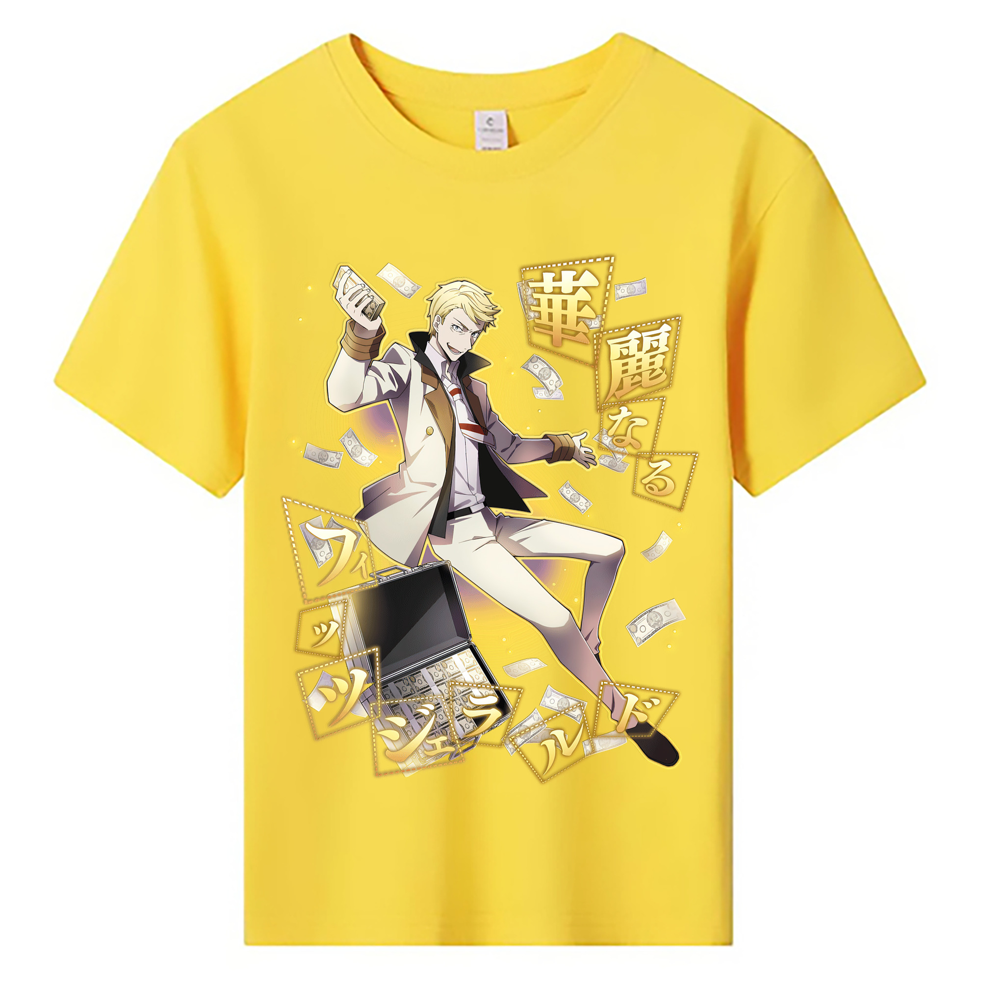 （画像用） 文豪ストレイドッグス Bungo Stray Dogs 綿100％キッズTシャツ（フロントプリント）
