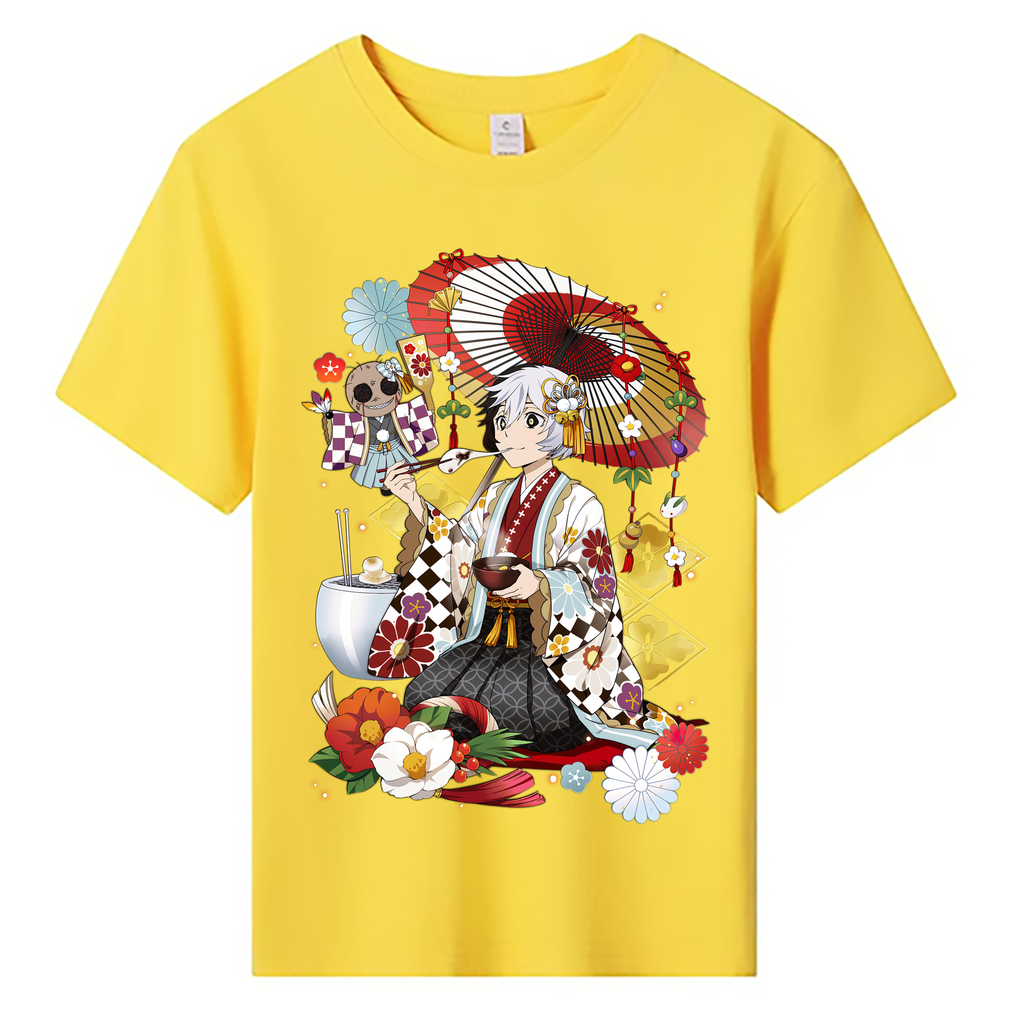 （画像用） 文豪ストレイドッグス Bungo Stray Dogs 綿100％キッズTシャツ（フロントプリント）
