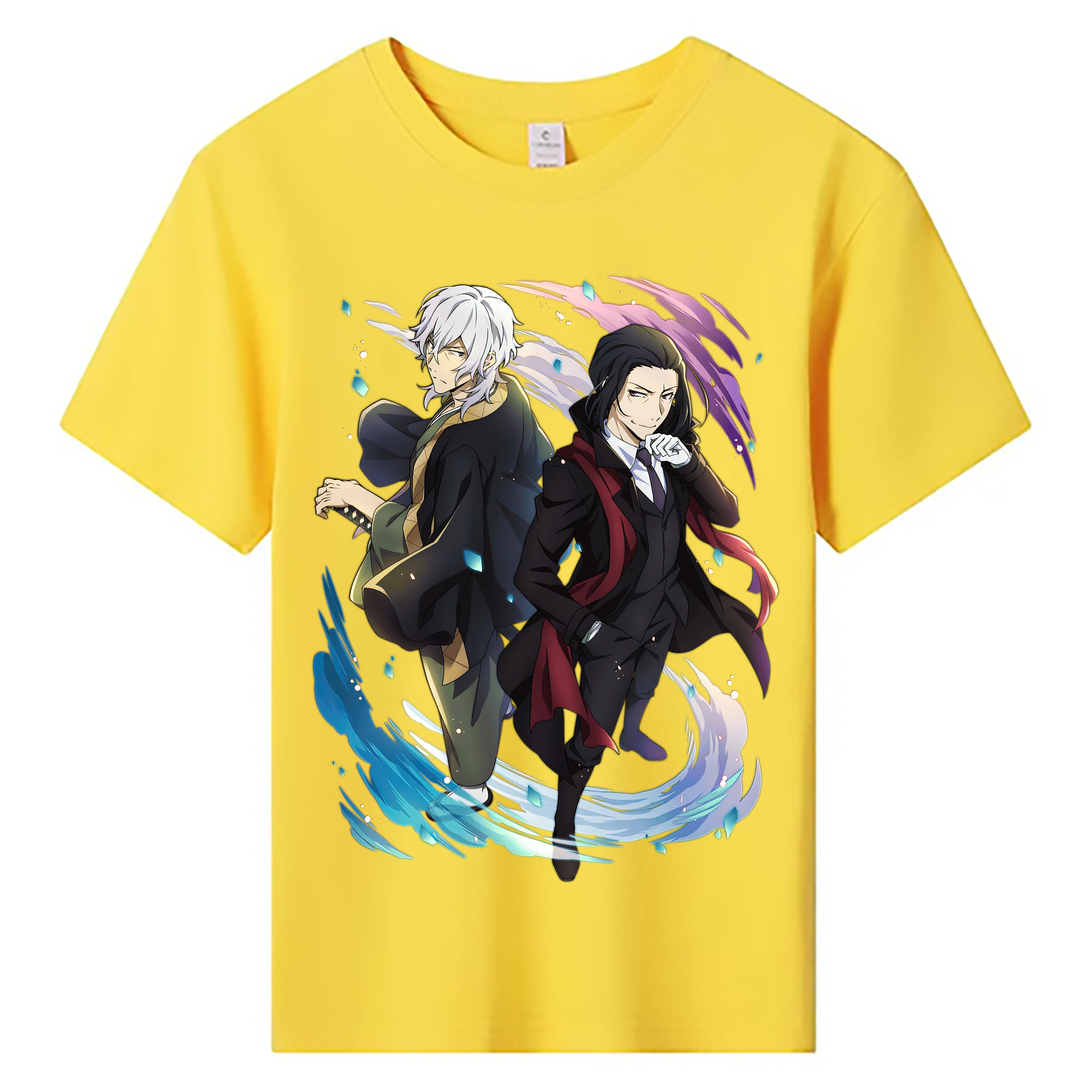 （画像用） 文豪ストレイドッグス Bungo Stray Dogs 綿100％キッズTシャツ（フロントプリント）
