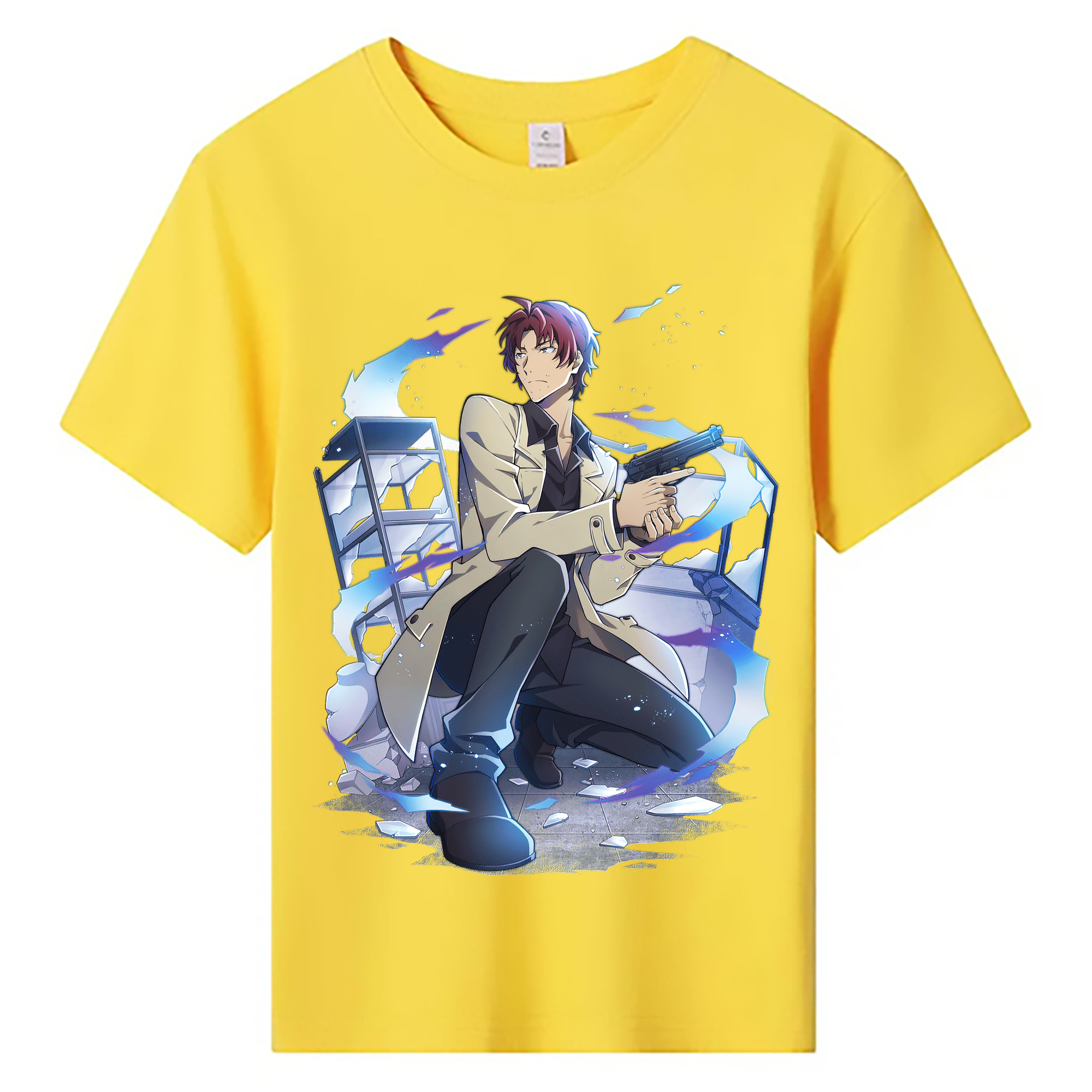 （画像用） 文豪ストレイドッグス Bungo Stray Dogs 綿100％キッズTシャツ（フロントプリント）