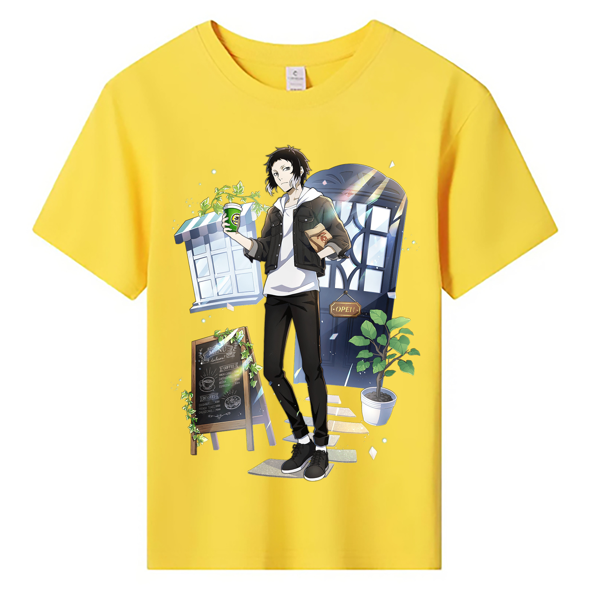 （画像用） 文豪ストレイドッグス Bungo Stray Dogs 綿100％キッズTシャツ（フロントプリント）