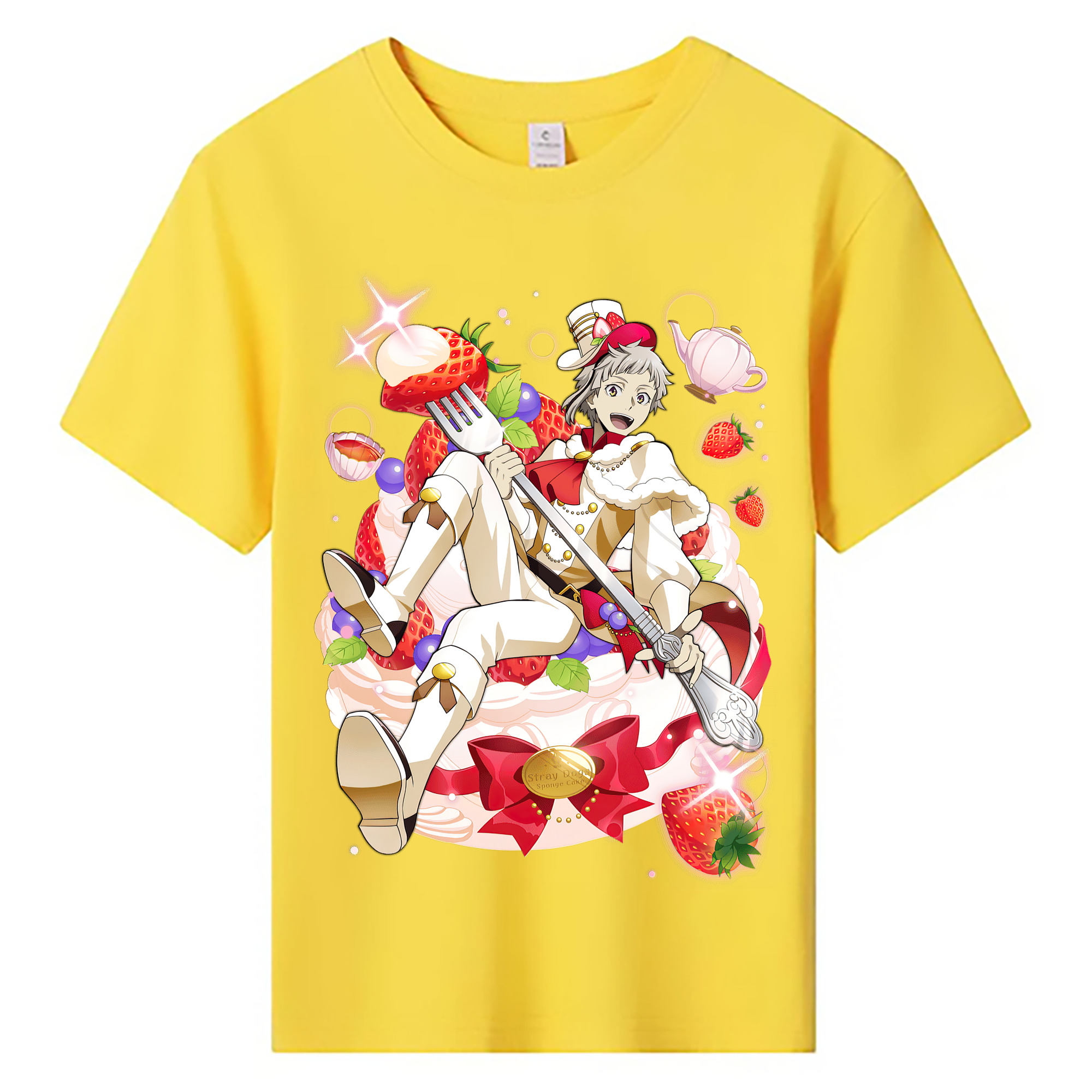 （画像用） 文豪ストレイドッグス Bungo Stray Dogs 綿100％キッズTシャツ（フロントプリント）