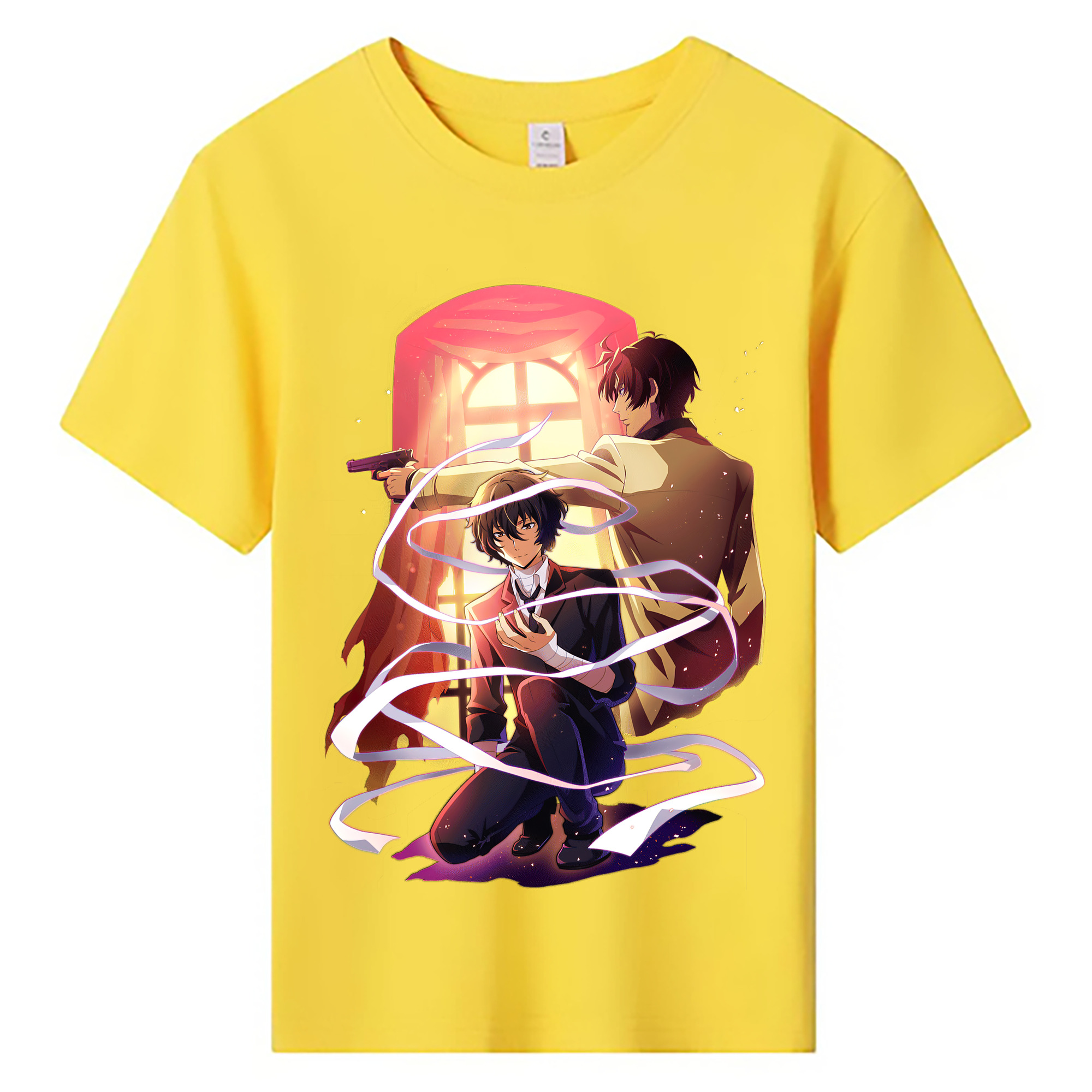 （画像用） 文豪ストレイドッグス Bungo Stray Dogs 綿100％キッズTシャツ（フロントプリント）