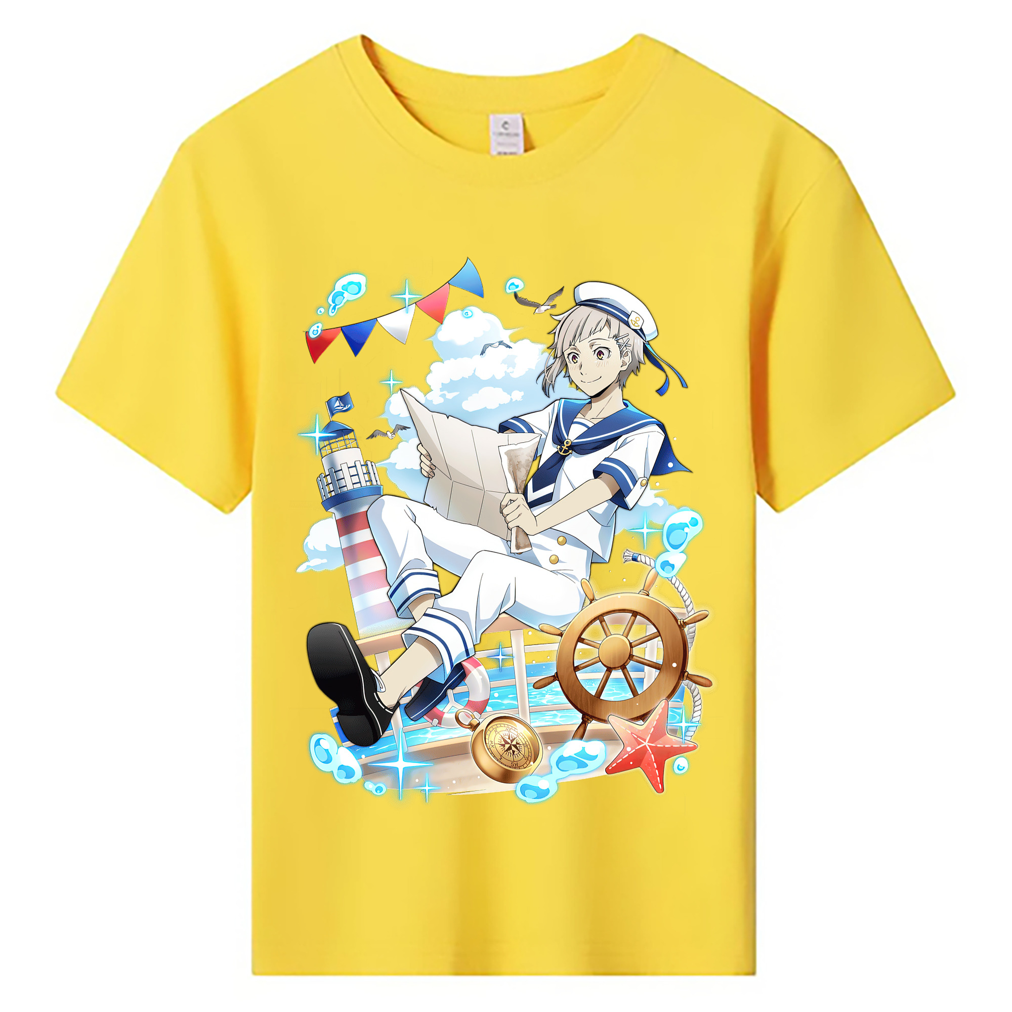 （画像用） 文豪ストレイドッグス Bungo Stray Dogs 綿100％キッズTシャツ（フロントプリント）