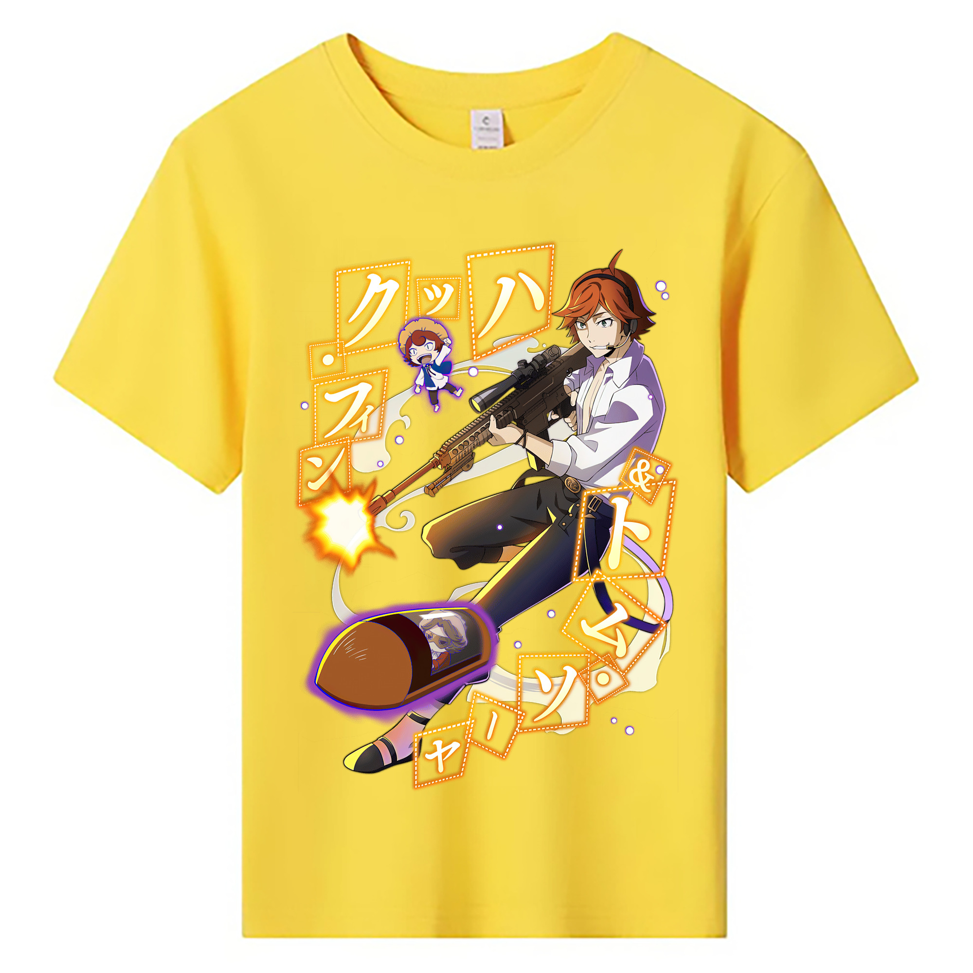 （画像用） 文豪ストレイドッグス Bungo Stray Dogs 綿100％キッズTシャツ（フロントプリント）
