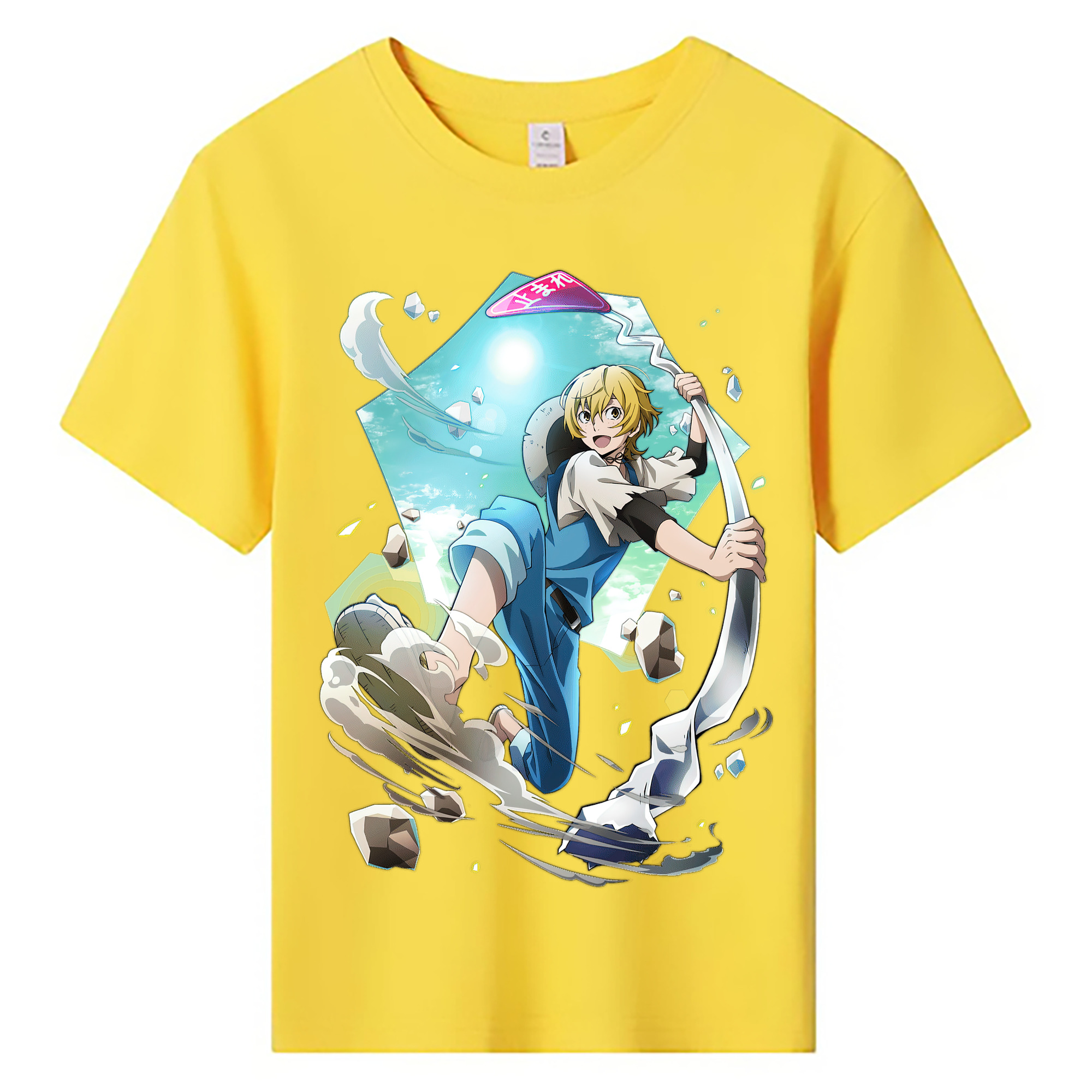 （画像用） 文豪ストレイドッグス Bungo Stray Dogs 綿100％キッズTシャツ（フロントプリント）