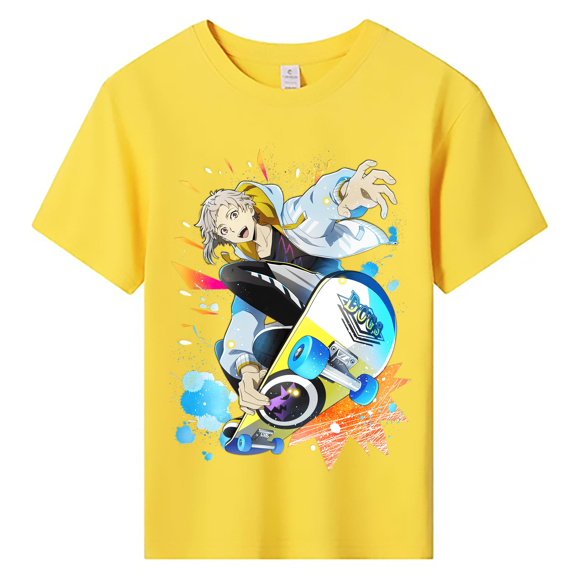 文豪ストレイドッグス Bungo Stray Dogs 綿100％キッズTシャツ（フロントプリント）