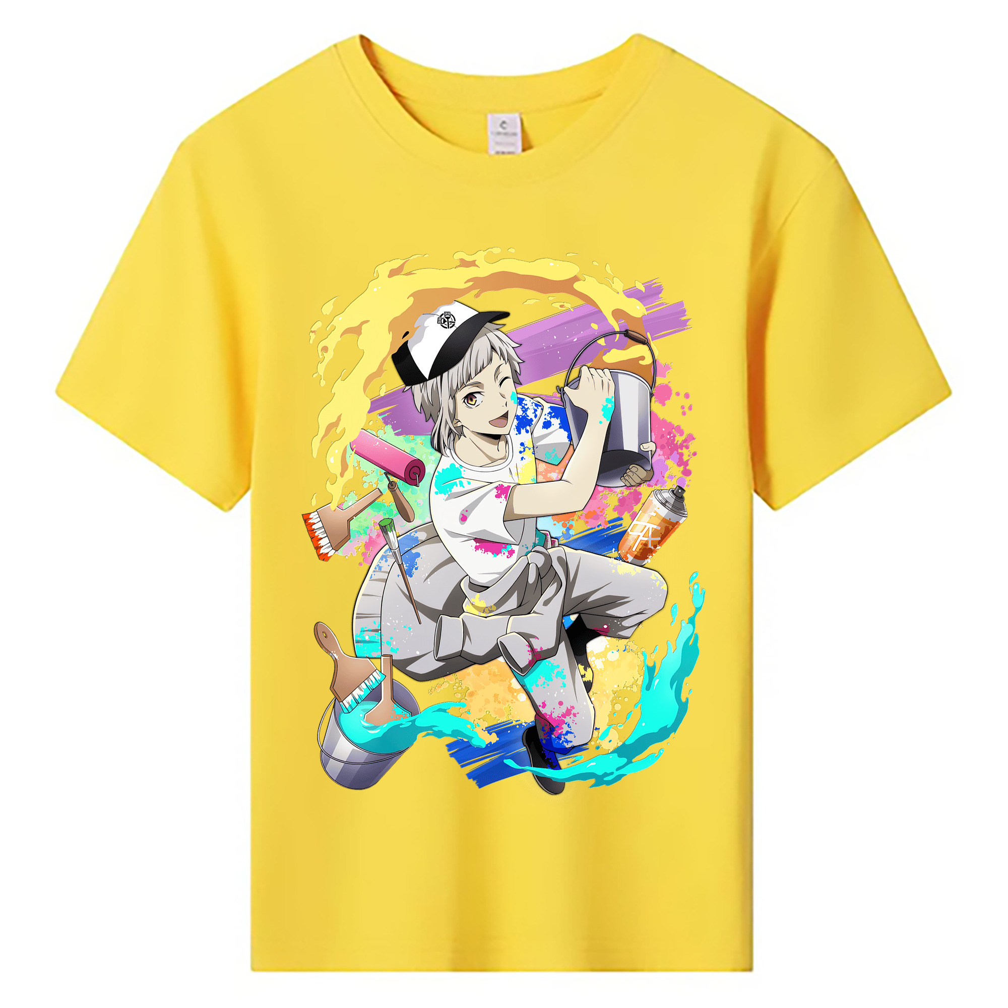 （画像用） 文豪ストレイドッグス Bungo Stray Dogs 綿100％キッズTシャツ（フロントプリント）
