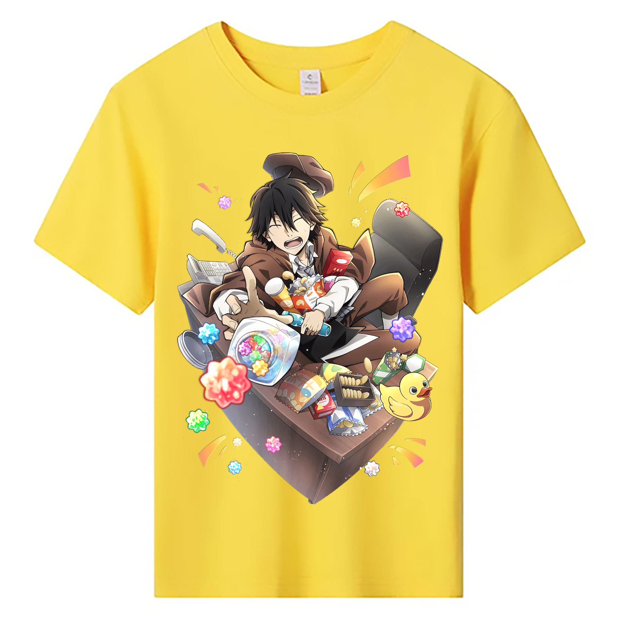 （画像用） 文豪ストレイドッグス Bungo Stray Dogs 綿100％キッズTシャツ（フロントプリント）