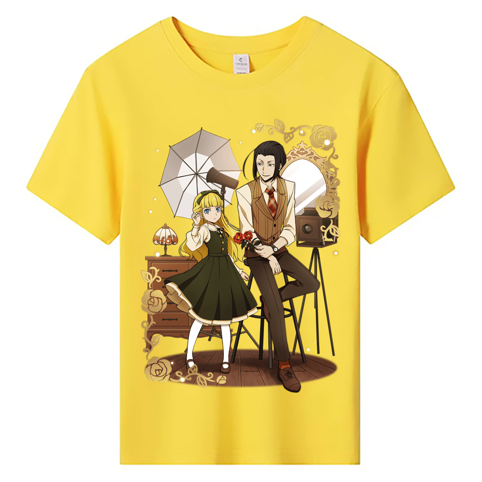 （画像用） 文豪ストレイドッグス Bungo Stray Dogs 綿100％キッズTシャツ（フロントプリント）