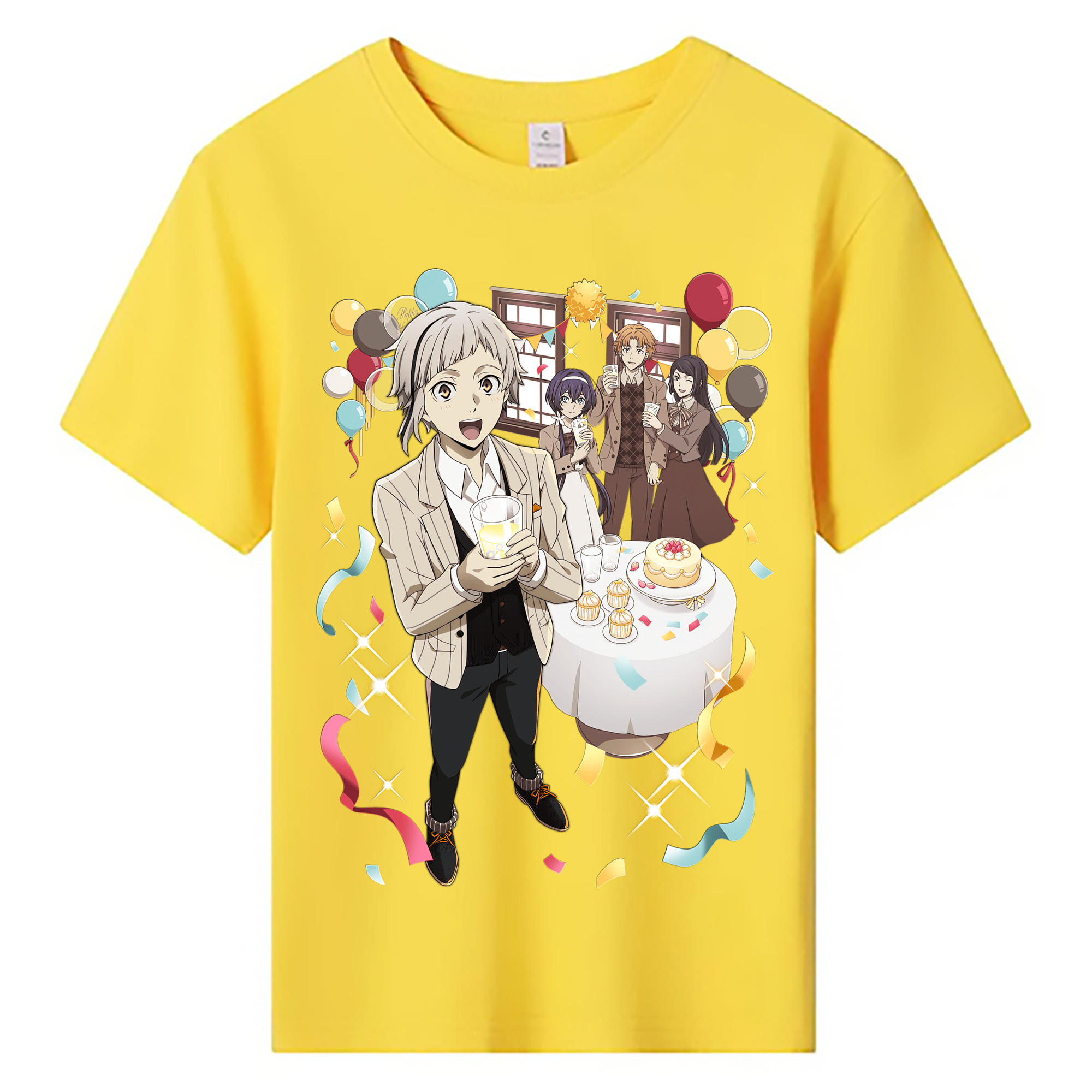 （画像用） 文豪ストレイドッグス Bungo Stray Dogs 綿100％キッズTシャツ（フロントプリント）