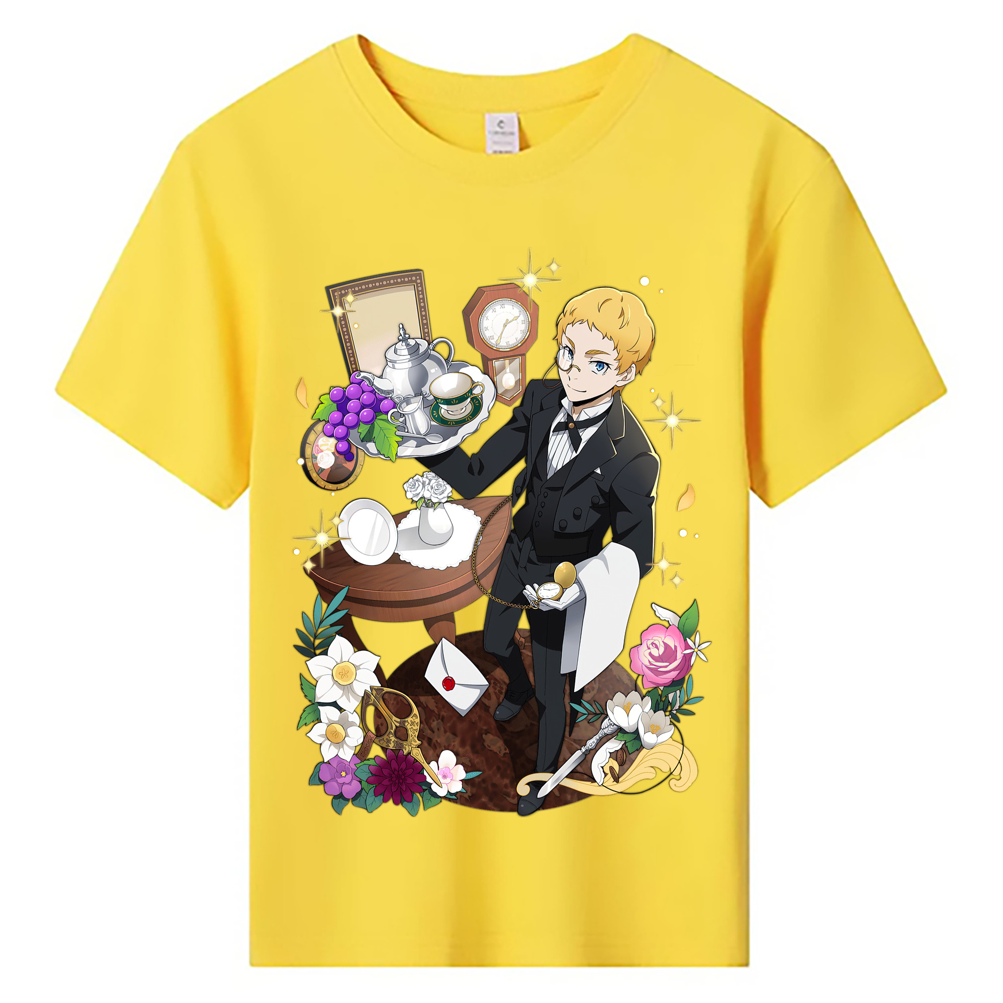 （画像用） 文豪ストレイドッグス Bungo Stray Dogs 綿100％キッズTシャツ（フロントプリント）