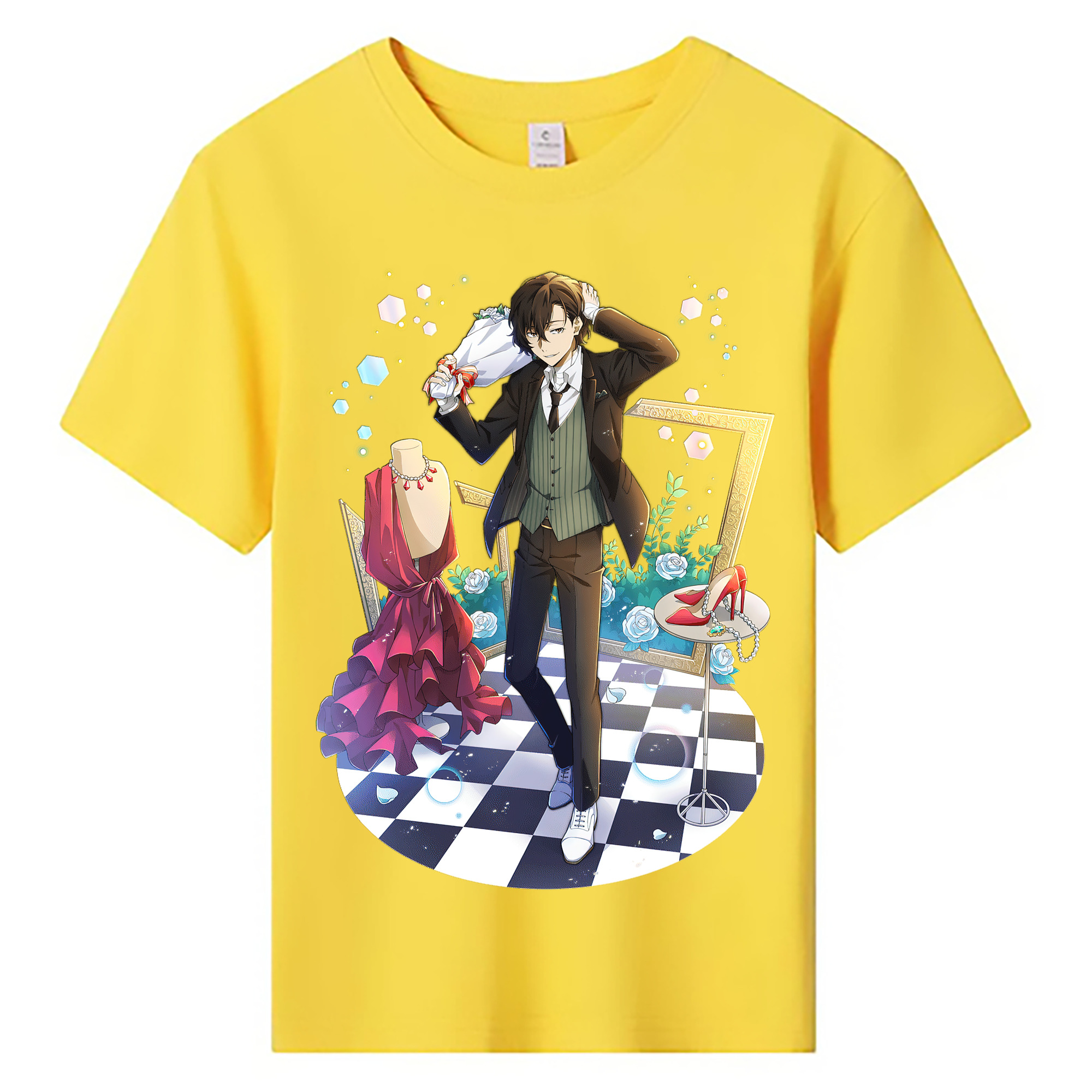 （画像用） 文豪ストレイドッグス Bungo Stray Dogs 綿100％キッズTシャツ（フロントプリント）