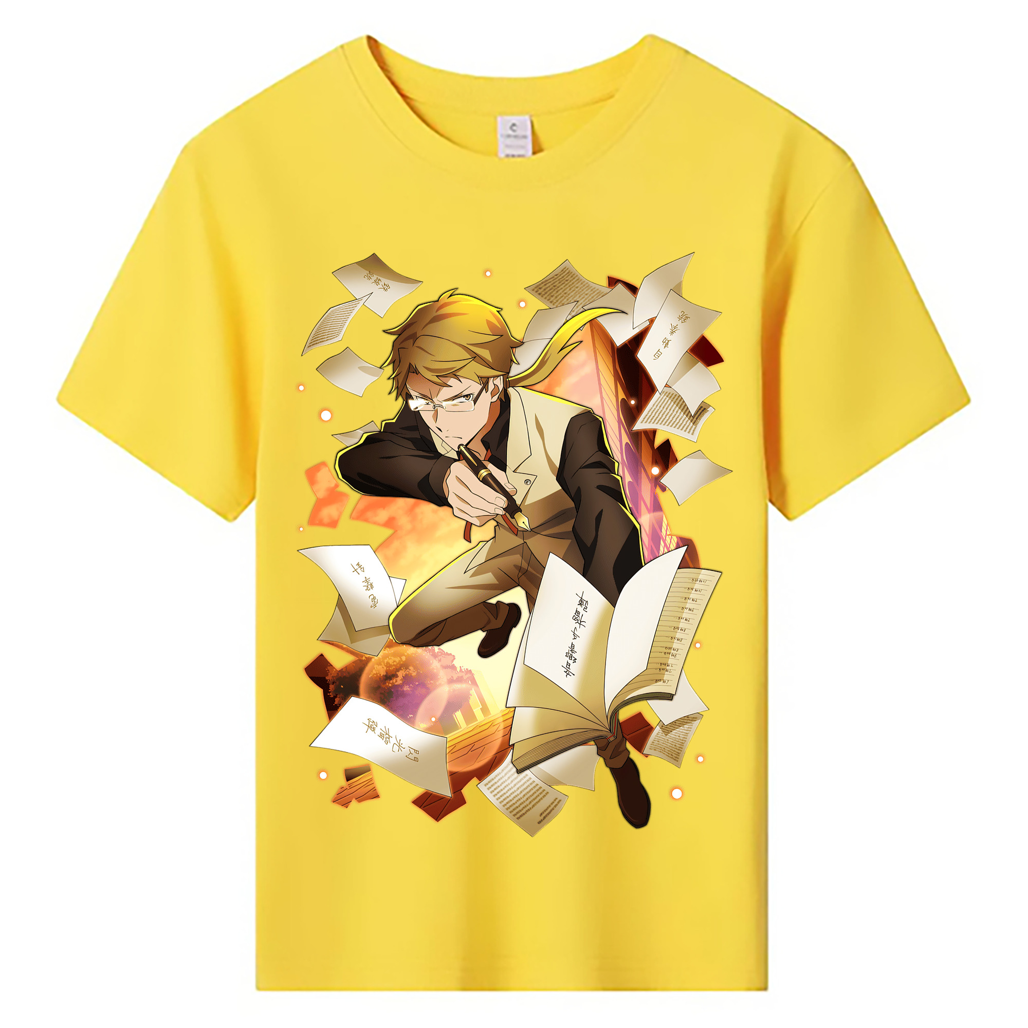 （画像用） 文豪ストレイドッグス Bungo Stray Dogs 綿100％キッズTシャツ（フロントプリント）