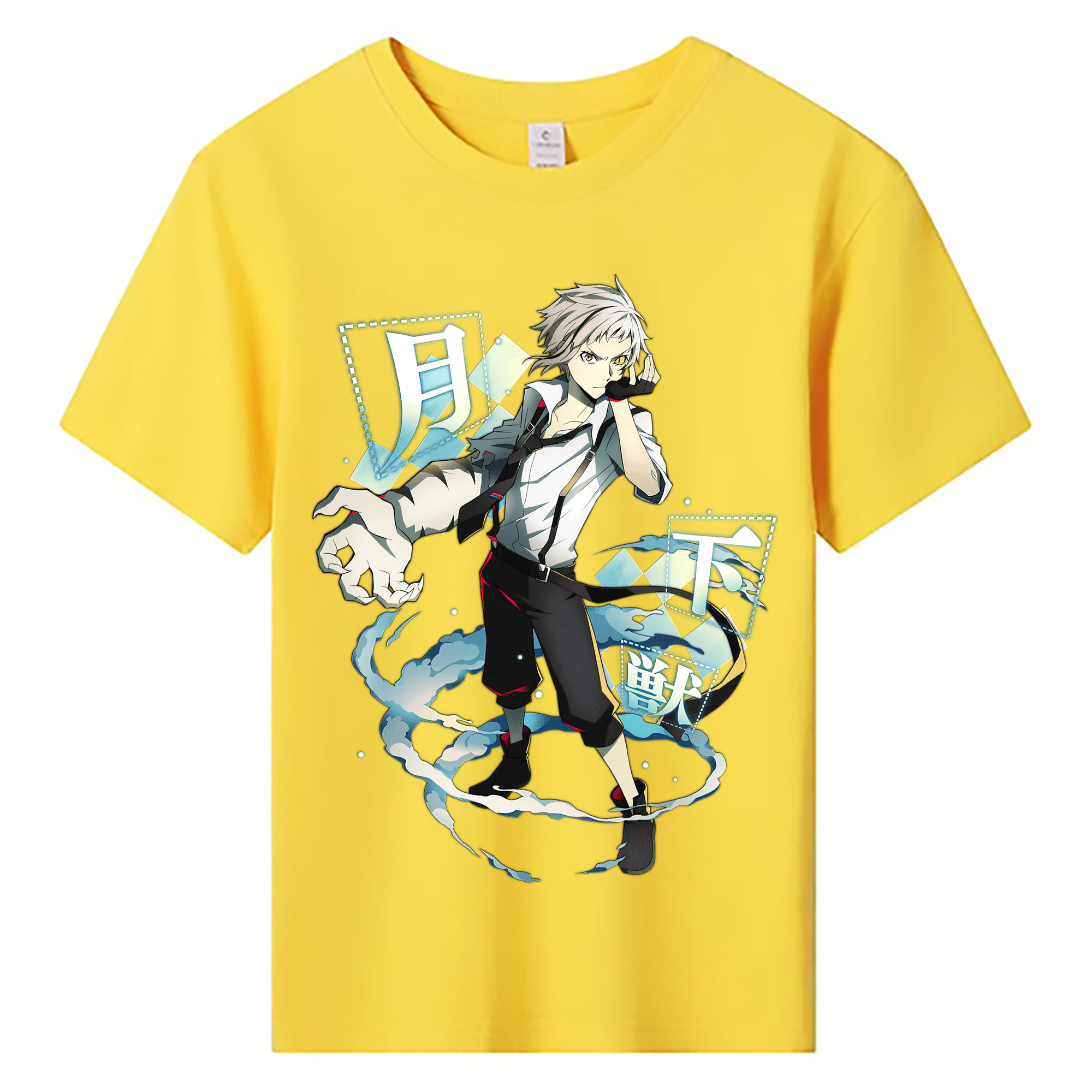 （画像用） 文豪ストレイドッグス Bungo Stray Dogs 綿100％キッズTシャツ（フロントプリント）