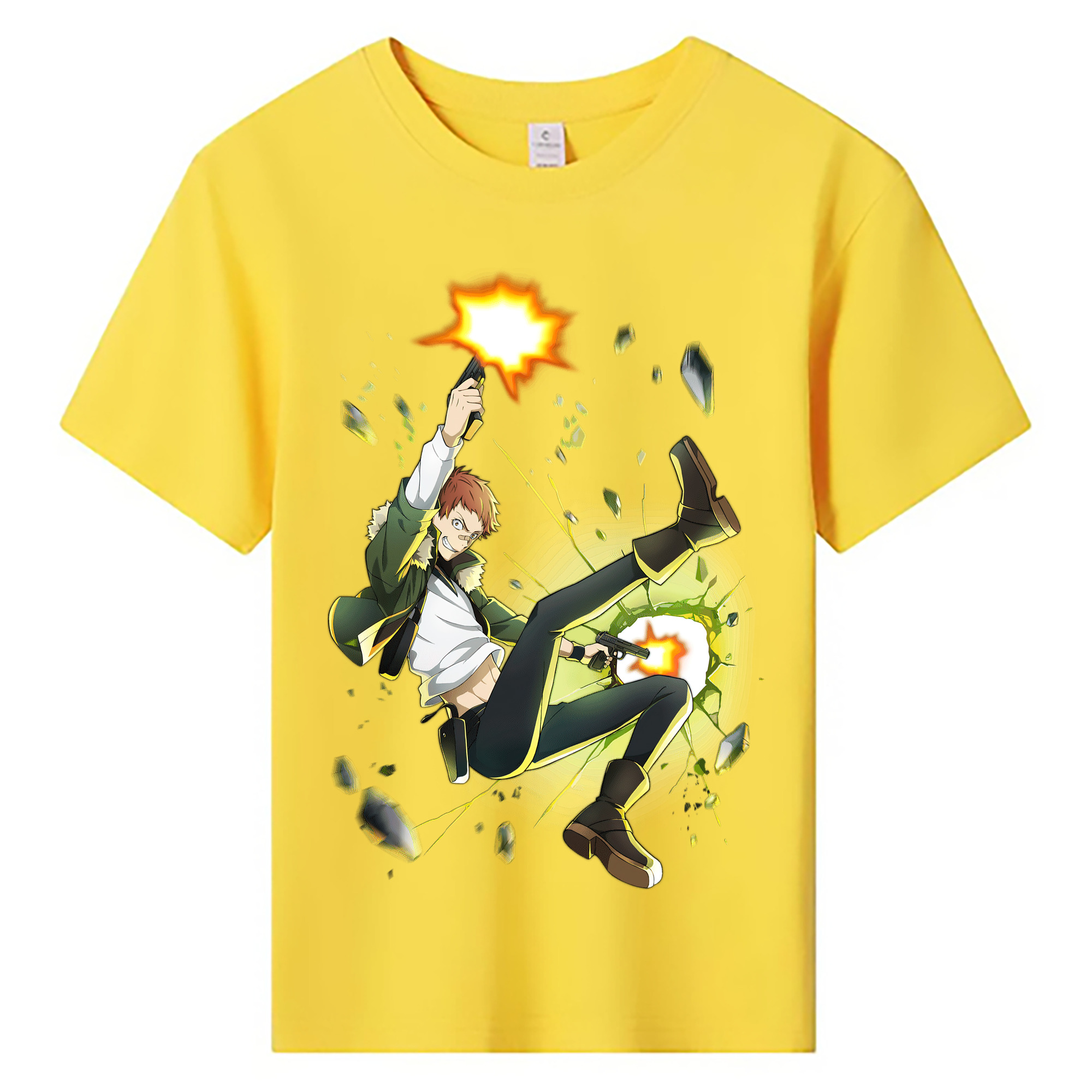 （画像用） 文豪ストレイドッグス Bungo Stray Dogs 綿100％キッズTシャツ（フロントプリント）
