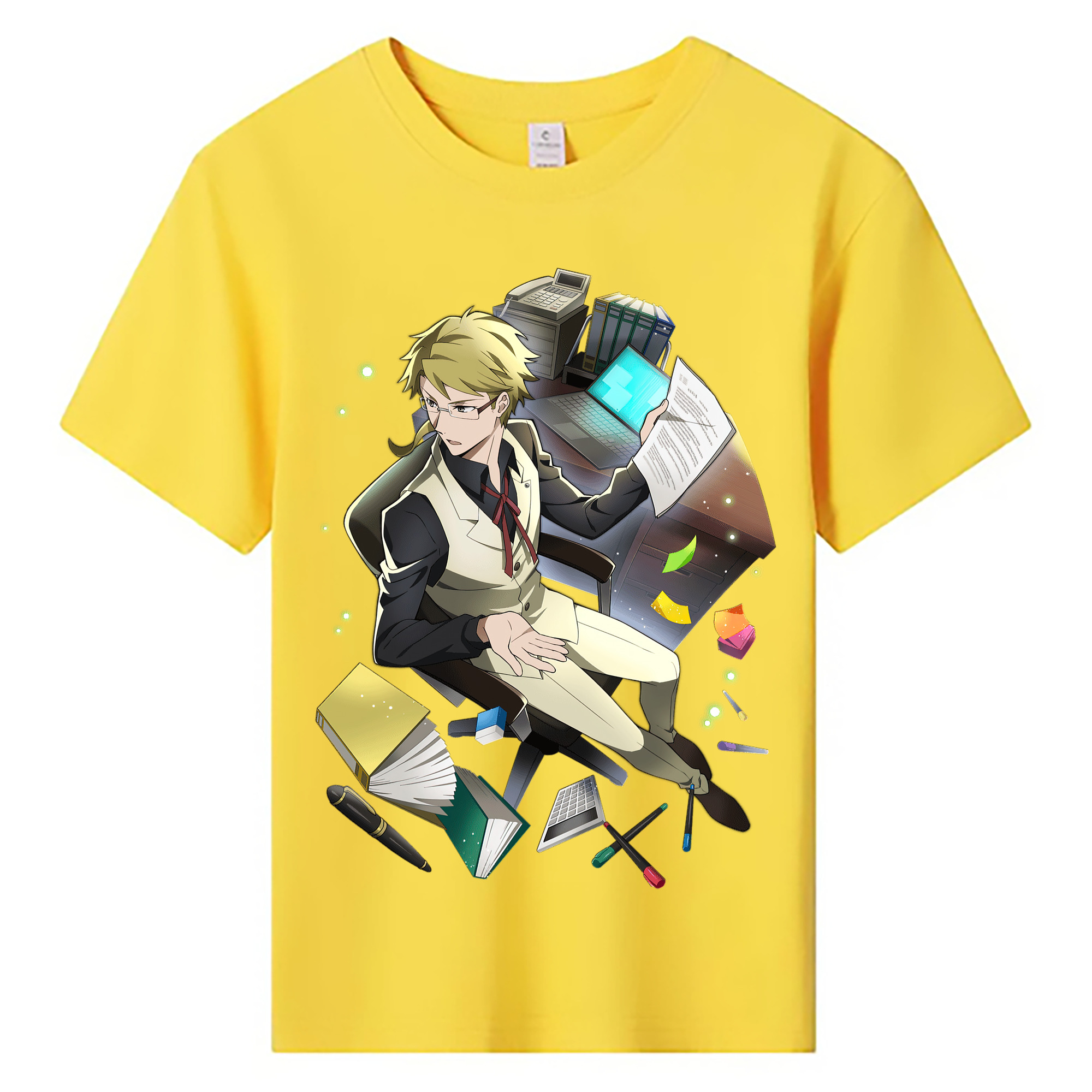 （画像用） 文豪ストレイドッグス Bungo Stray Dogs 綿100％キッズTシャツ（フロントプリント）
