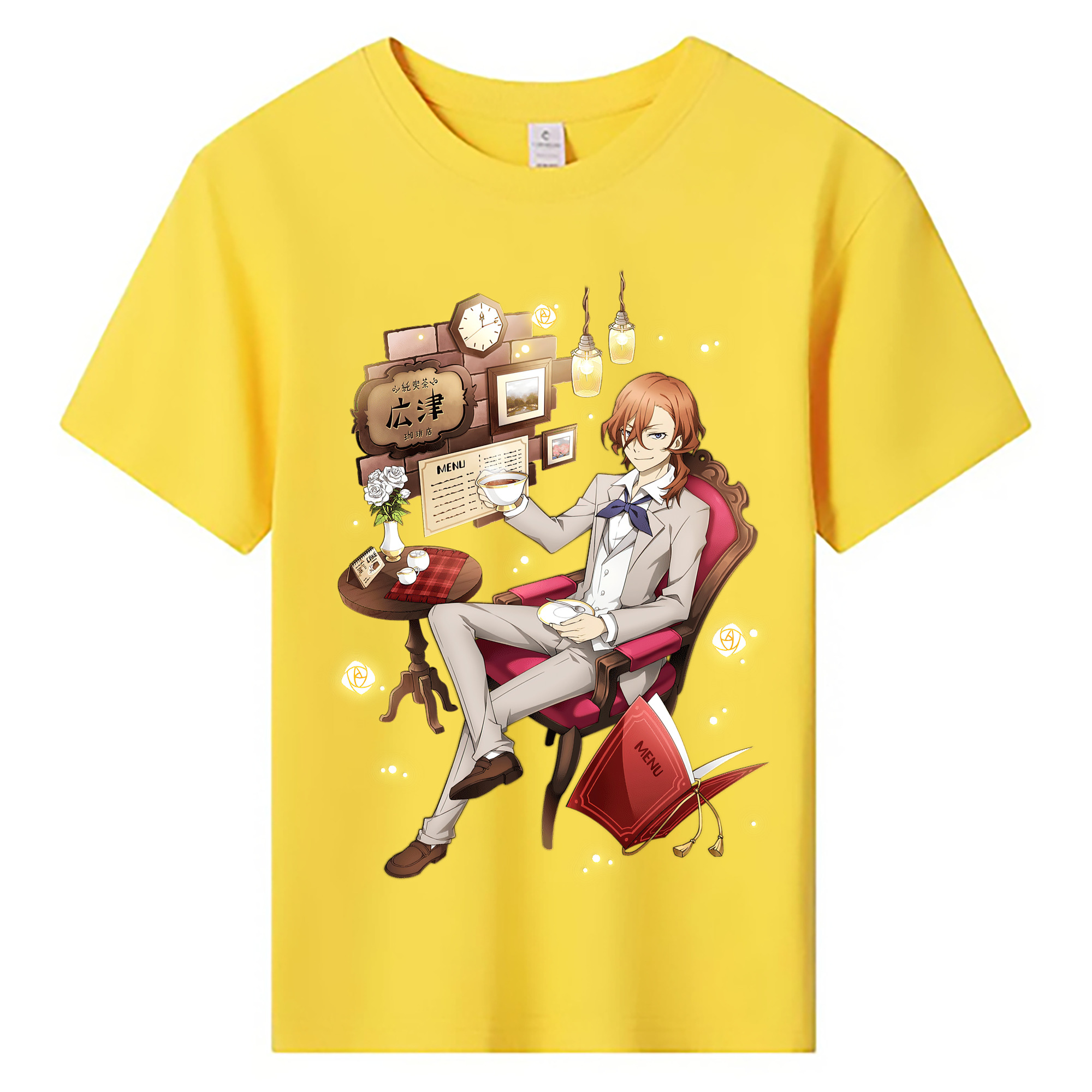 （画像用） 文豪ストレイドッグス Bungo Stray Dogs 綿100％キッズTシャツ（フロントプリント）