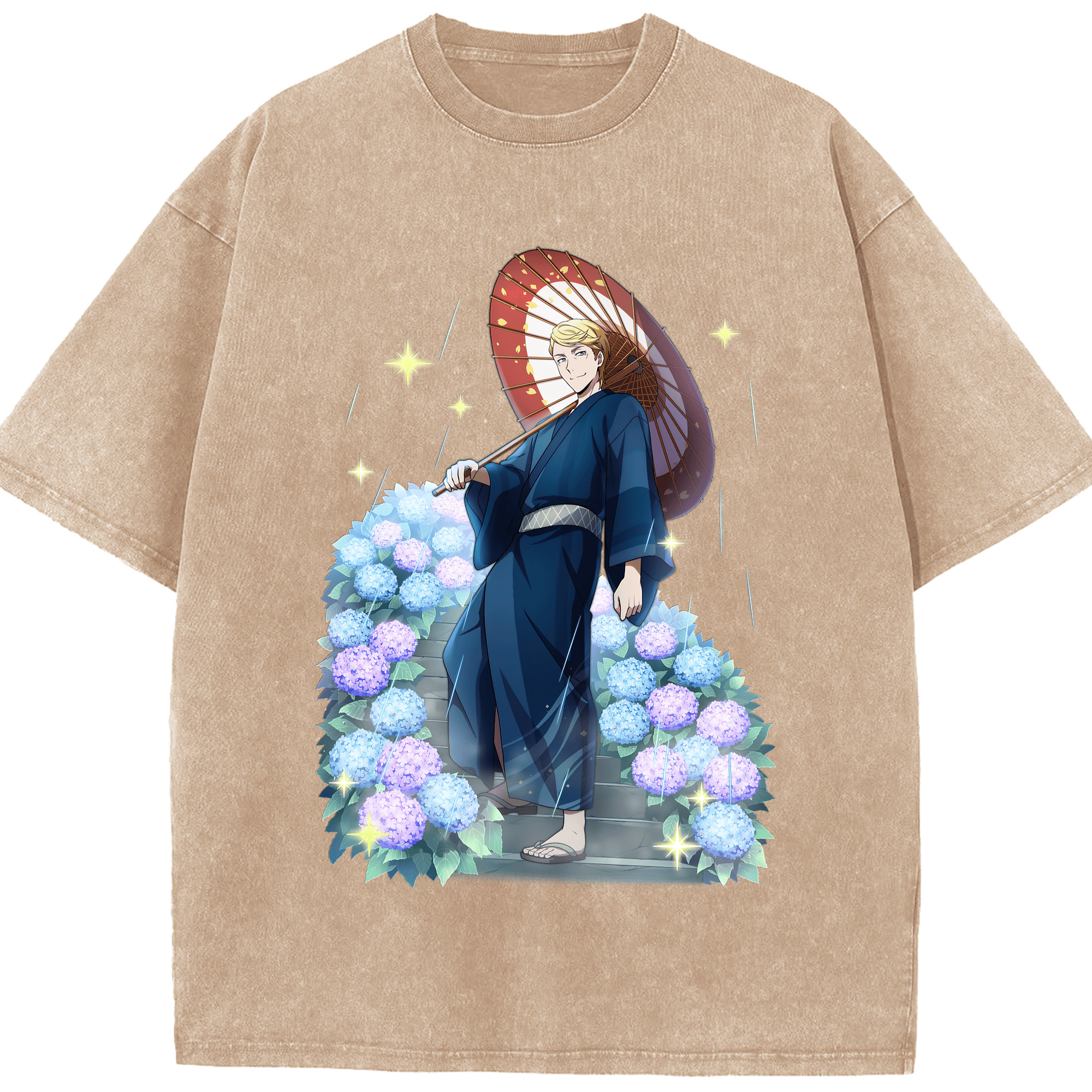 （画像用） 文豪ストレイドッグス Bungo Stray Dogs 綿100% ヴィンテージ風 半袖Tシャツ（フロントプリント）