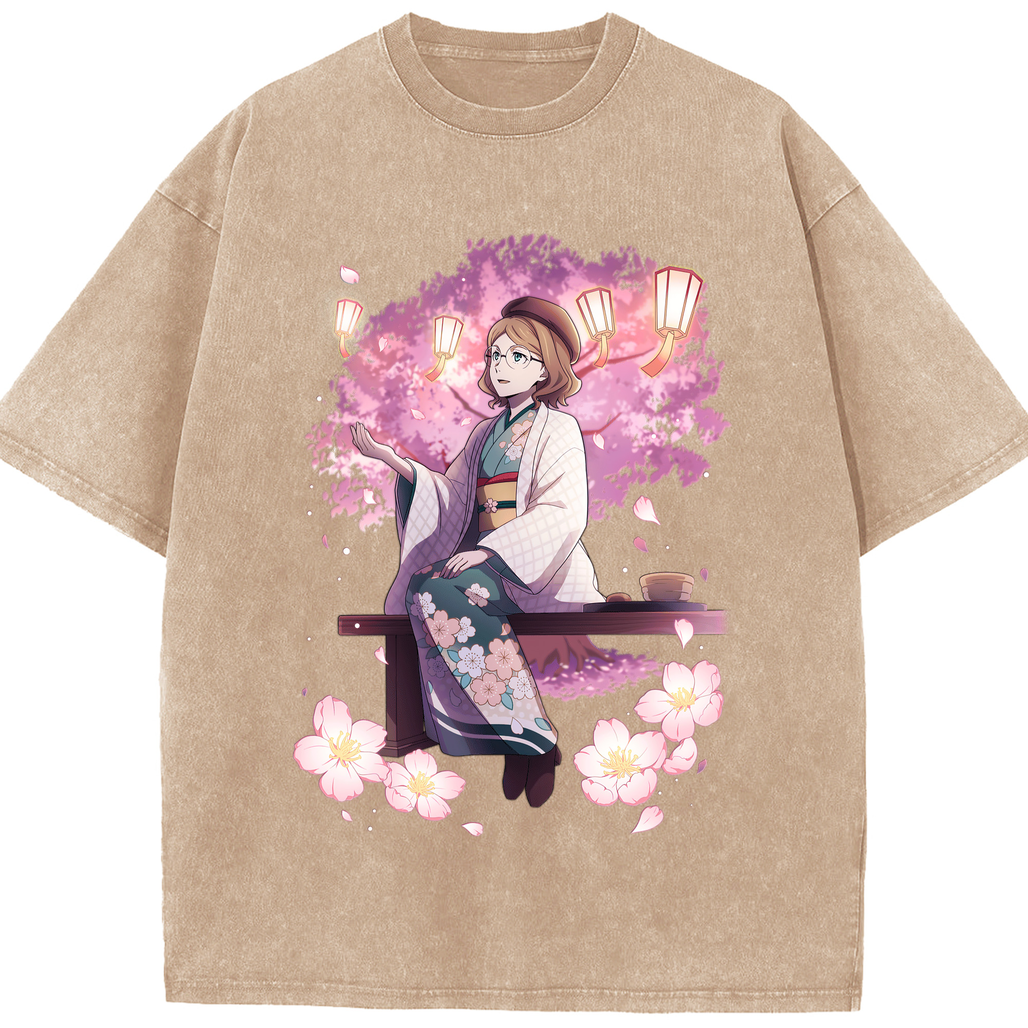 （画像用） 文豪ストレイドッグス Bungo Stray Dogs 綿100% ヴィンテージ風 半袖Tシャツ（フロントプリント）