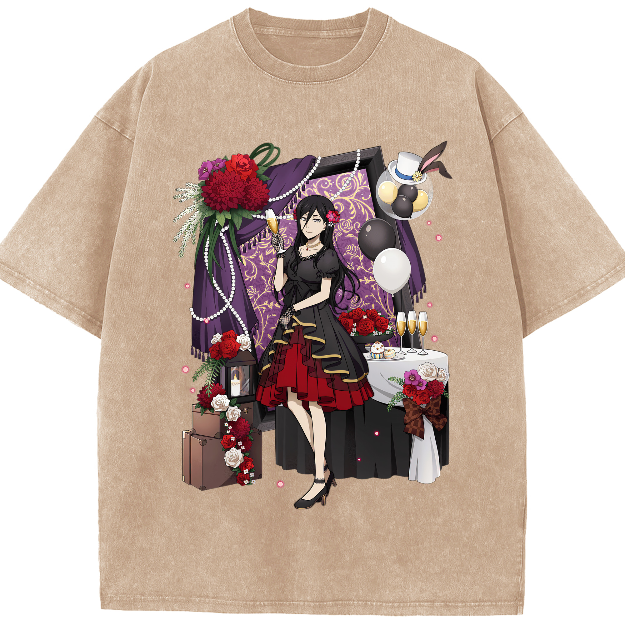 （画像用） 文豪ストレイドッグス Bungo Stray Dogs 綿100% ヴィンテージ風 半袖Tシャツ（フロントプリント）