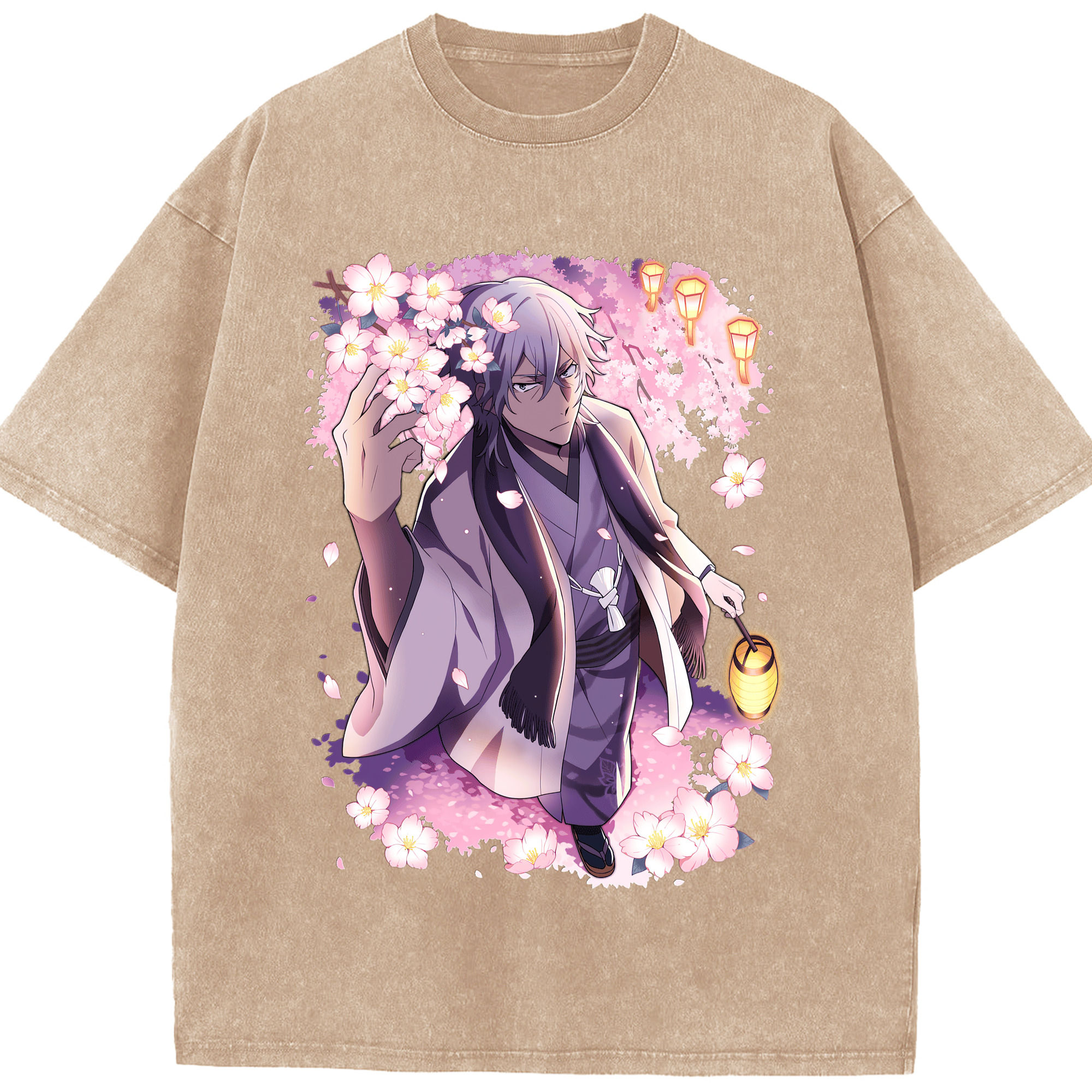 （画像用） 文豪ストレイドッグス Bungo Stray Dogs 綿100% ヴィンテージ風 半袖Tシャツ（フロントプリント）