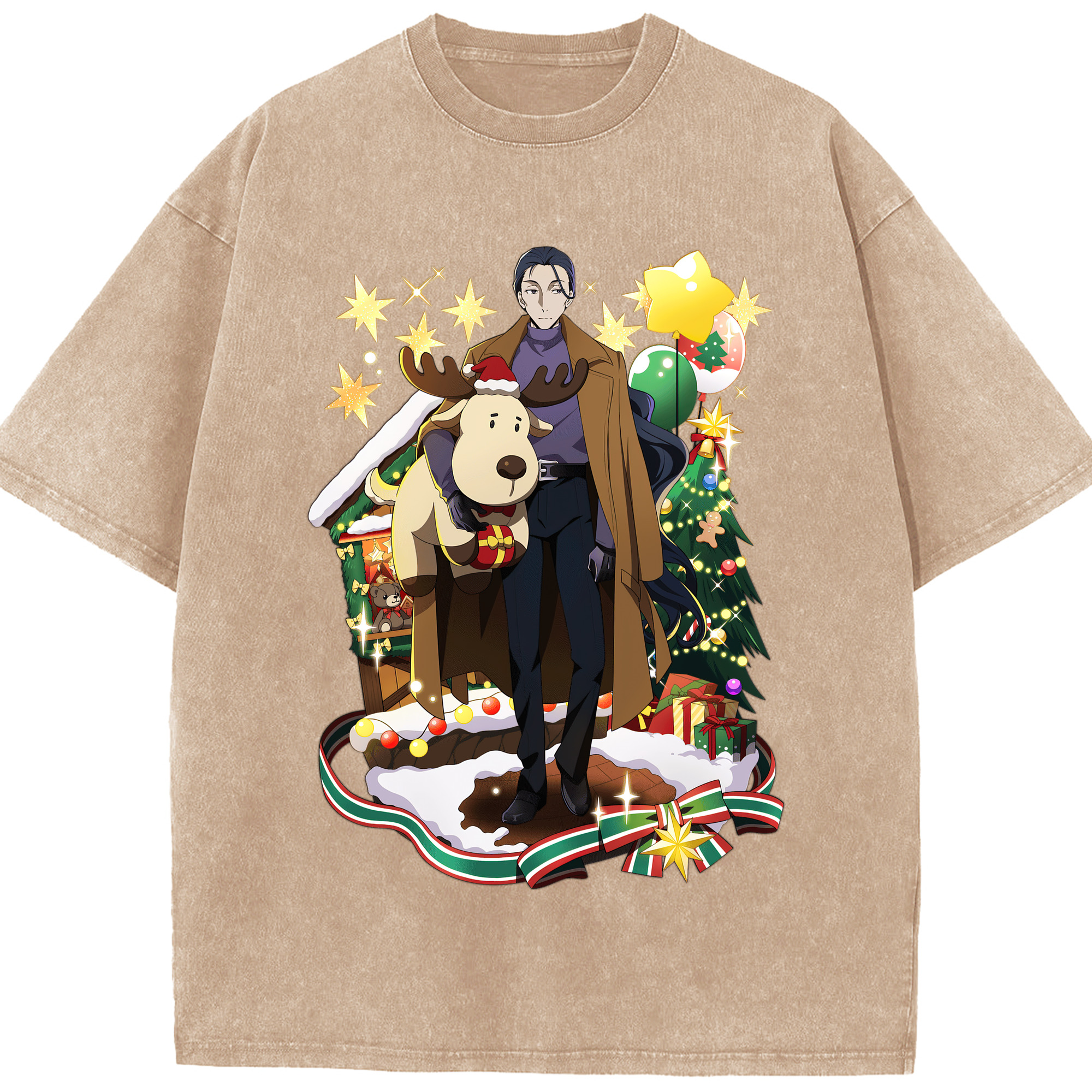 （画像用） 文豪ストレイドッグス Bungo Stray Dogs 綿100% ヴィンテージ風 半袖Tシャツ（フロントプリント）