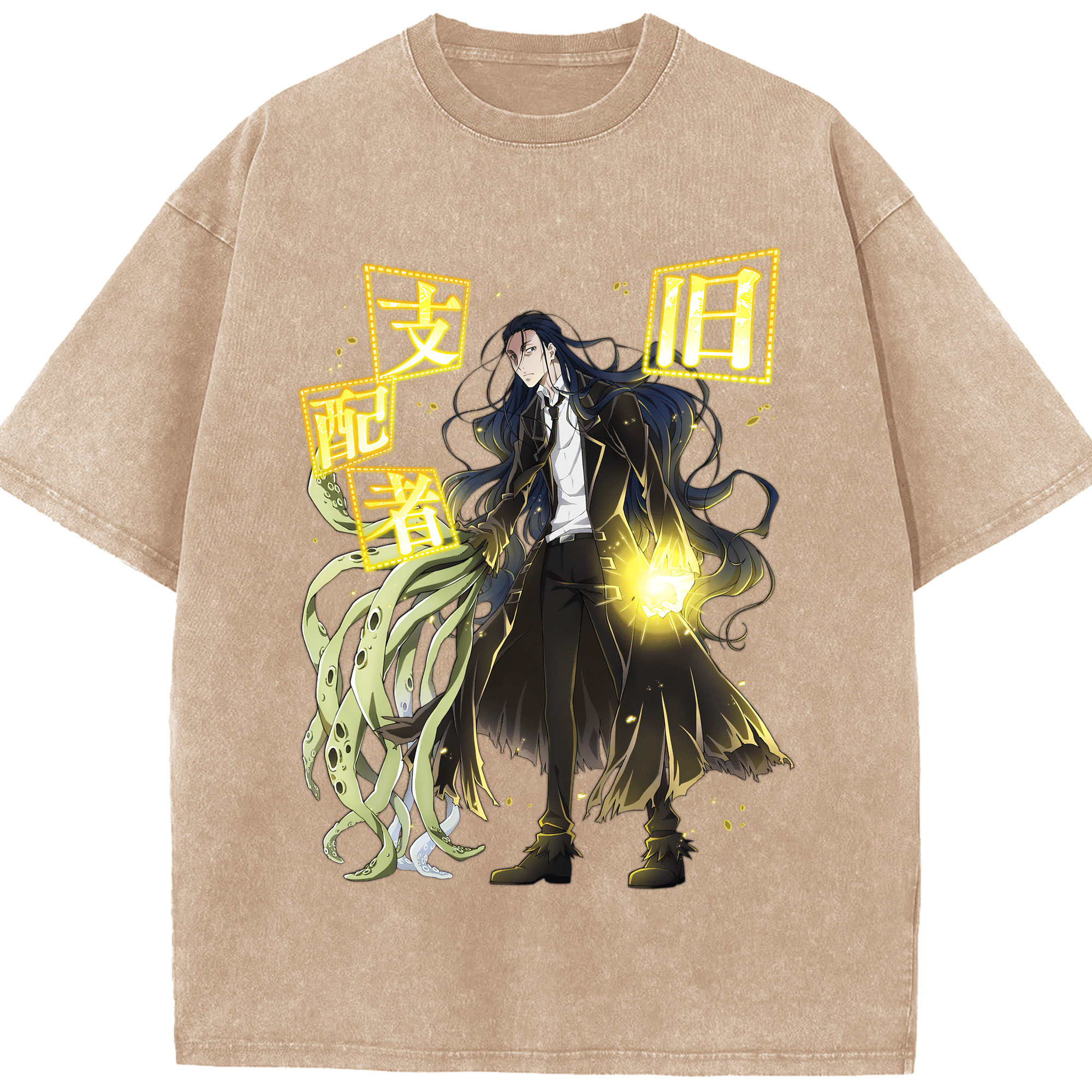 （画像用） 文豪ストレイドッグス Bungo Stray Dogs 綿100% ヴィンテージ風 半袖Tシャツ（フロントプリント）