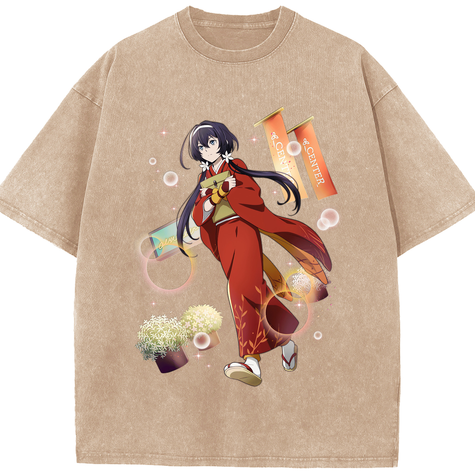 （画像用） 文豪ストレイドッグス Bungo Stray Dogs 綿100% ヴィンテージ風 半袖Tシャツ（フロントプリント）
