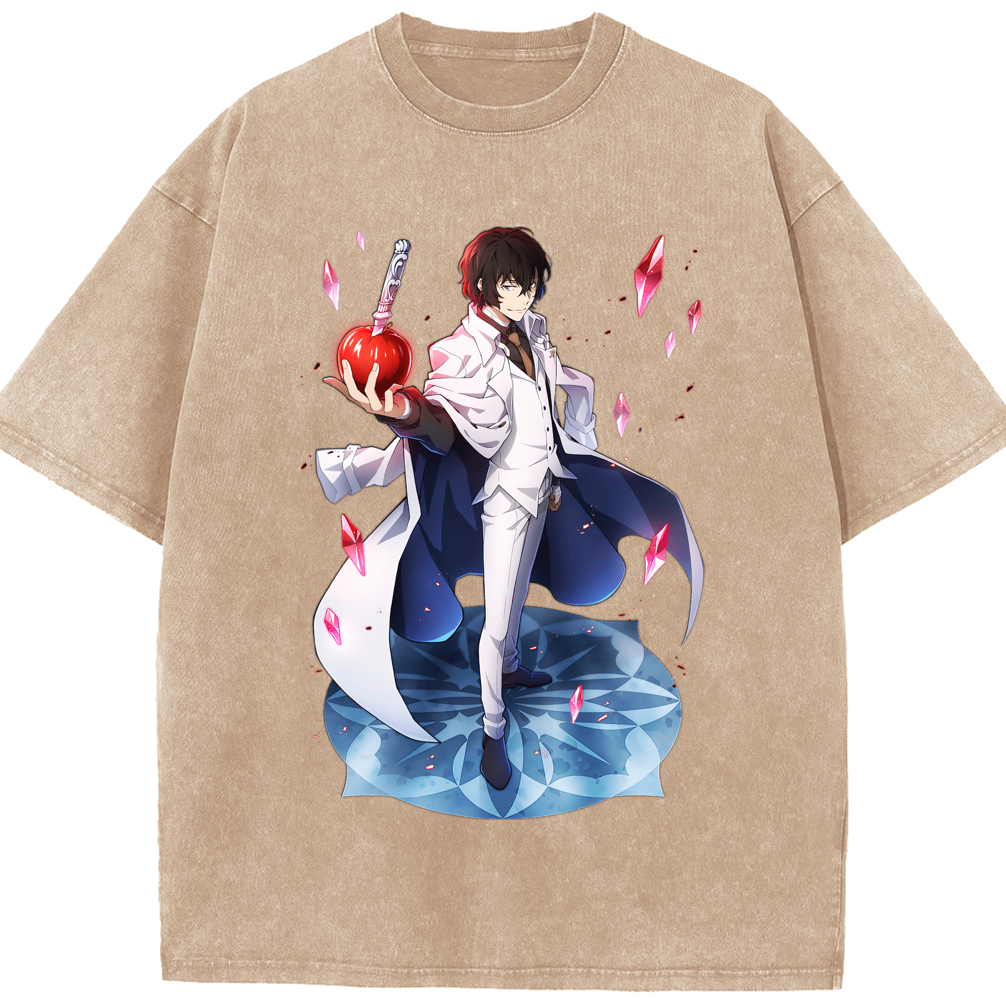 （画像用） 文豪ストレイドッグス Bungo Stray Dogs 綿100% ヴィンテージ風 半袖Tシャツ（フロントプリント）