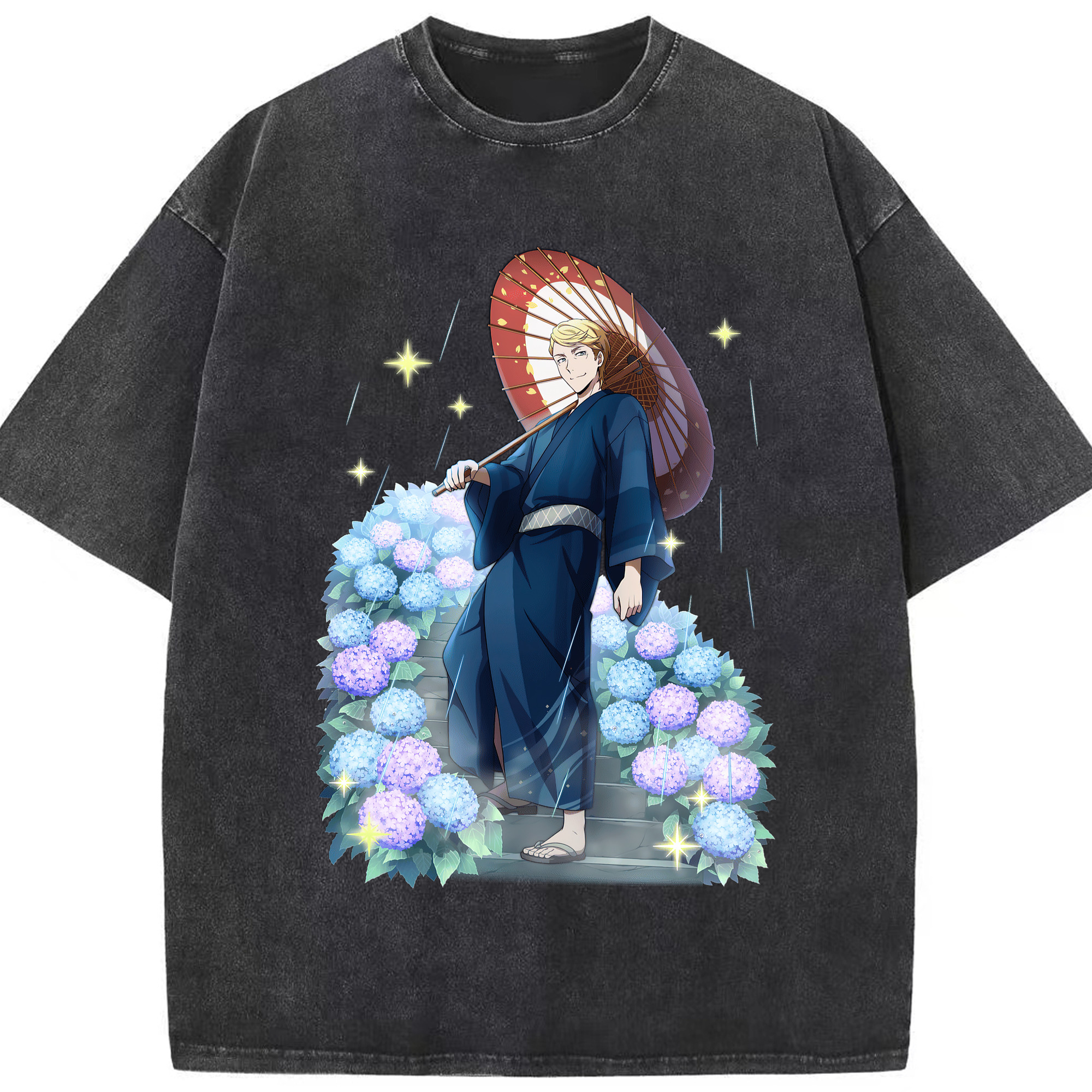 （画像用） 文豪ストレイドッグス Bungo Stray Dogs 綿100% ヴィンテージ風 半袖Tシャツ（フロントプリント）