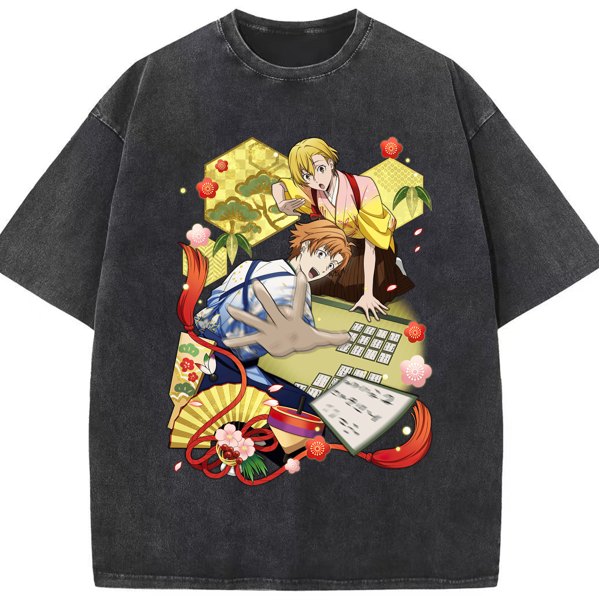 （画像用） 文豪ストレイドッグス Bungo Stray Dogs 綿100% ヴィンテージ風 半袖Tシャツ（フロントプリント）