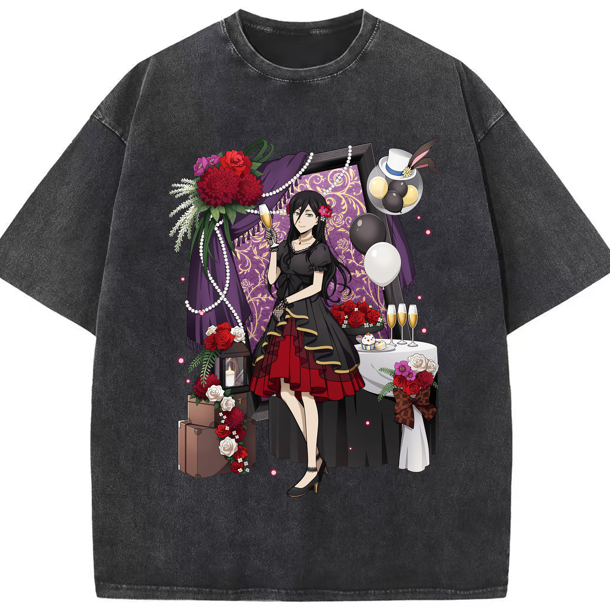 （画像用） 文豪ストレイドッグス Bungo Stray Dogs 綿100% ヴィンテージ風 半袖Tシャツ（フロントプリント）