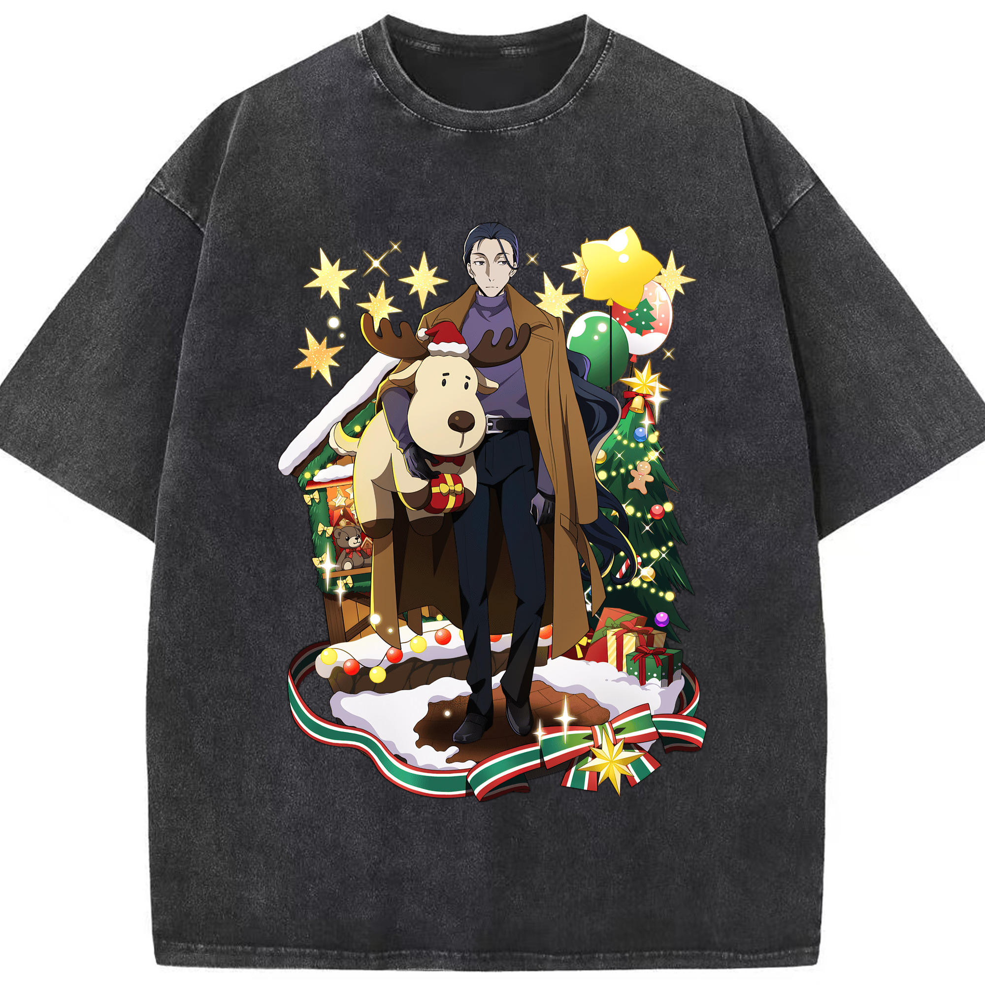 （画像用） 文豪ストレイドッグス Bungo Stray Dogs 綿100% ヴィンテージ風 半袖Tシャツ（フロントプリント）