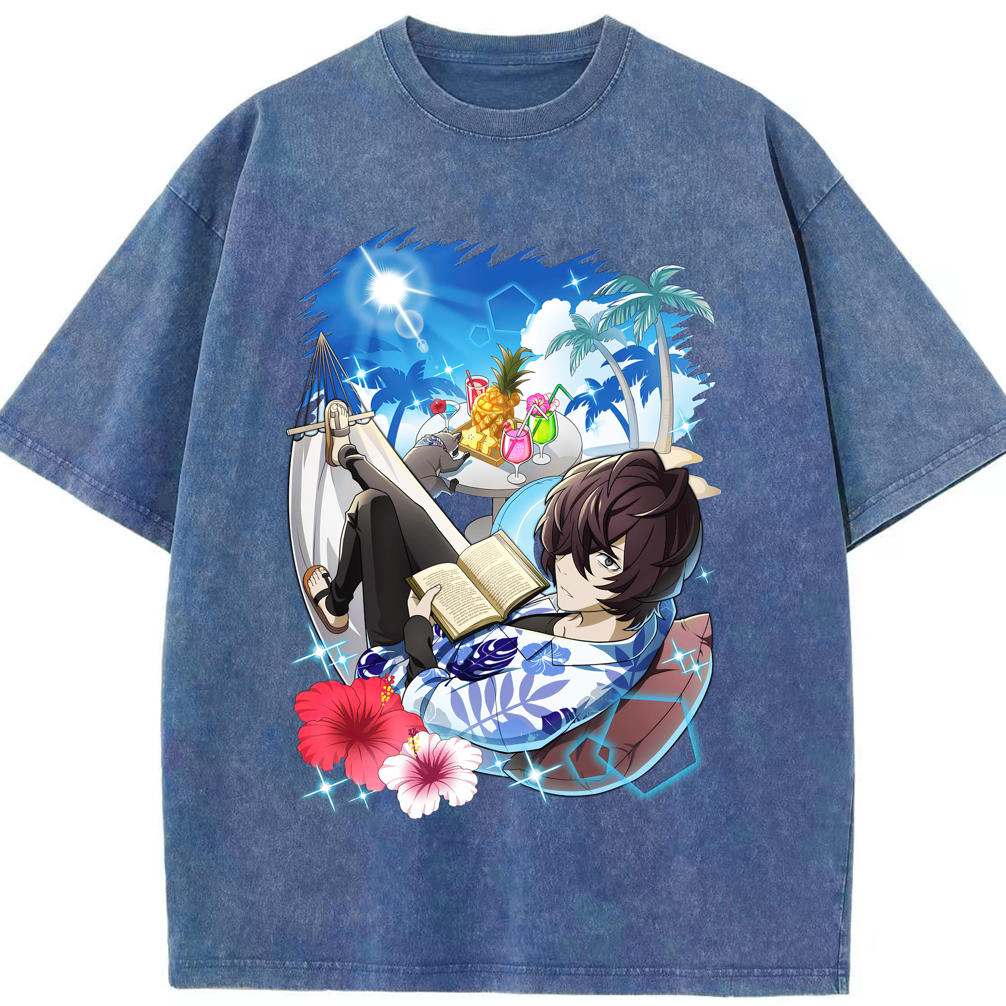 （画像用） 文豪ストレイドッグス Bungo Stray Dogs 綿100% ヴィンテージ風 半袖Tシャツ（フロントプリント）