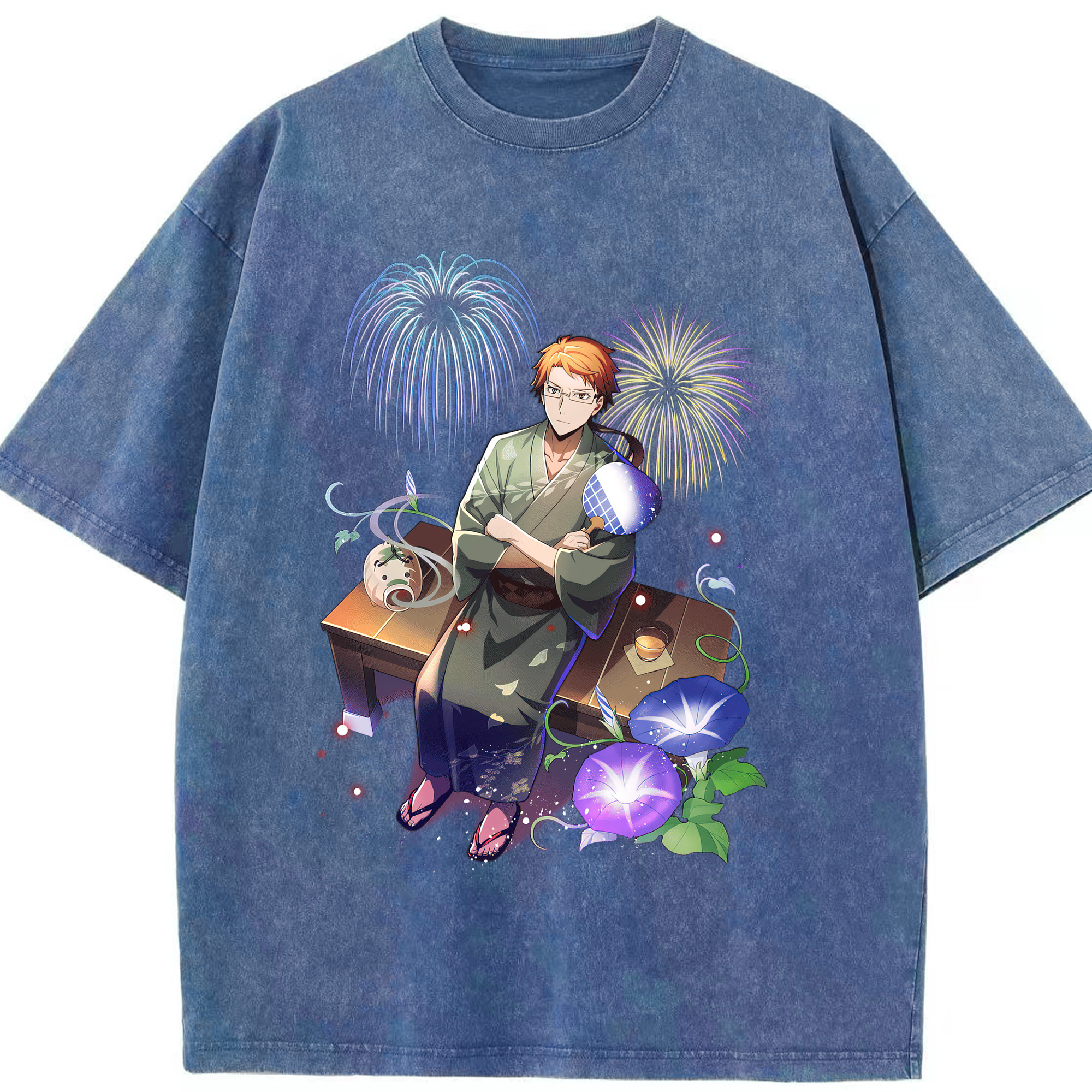 （画像用） 文豪ストレイドッグス Bungo Stray Dogs 綿100% ヴィンテージ風 半袖Tシャツ（フロントプリント）