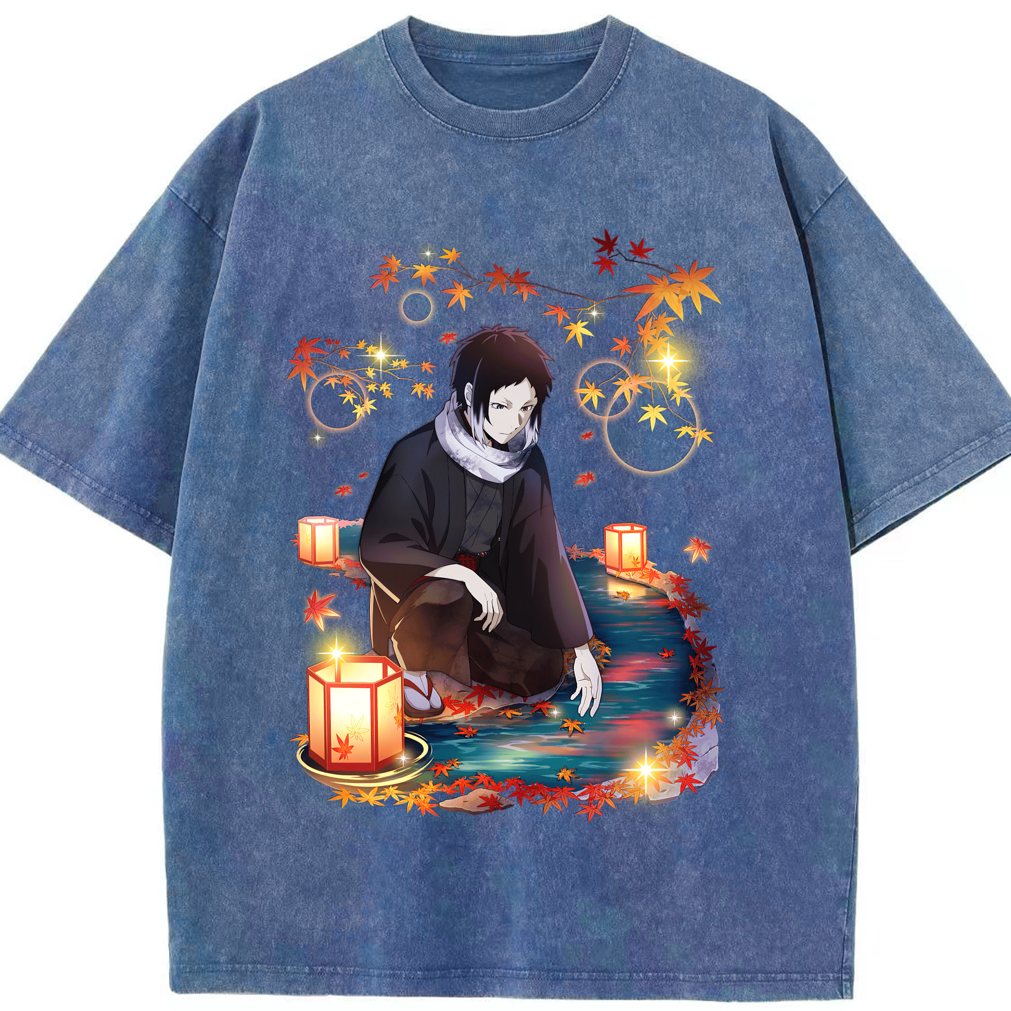 （画像用） 文豪ストレイドッグス Bungo Stray Dogs 綿100% ヴィンテージ風 半袖Tシャツ（フロントプリント）