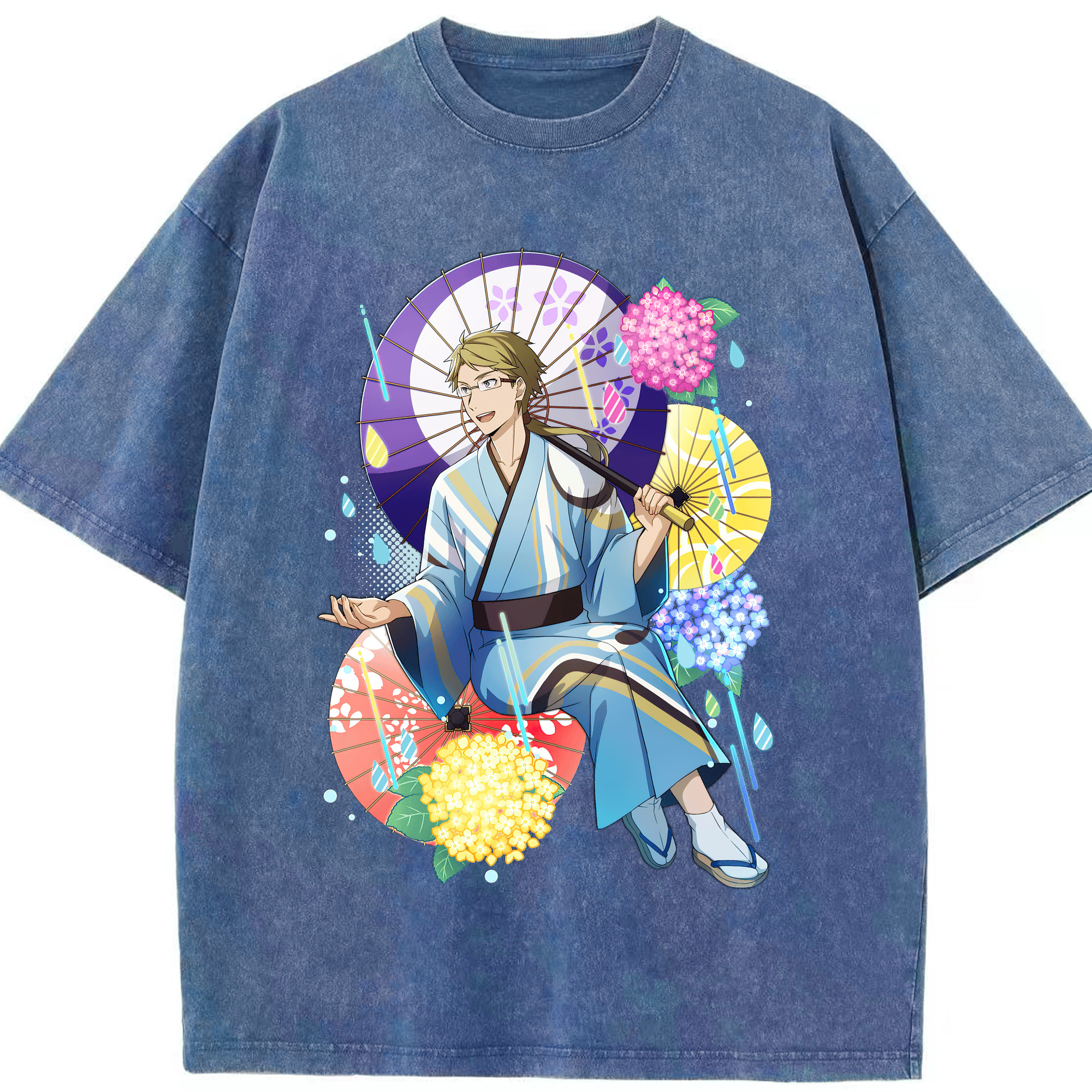 （画像用） 文豪ストレイドッグス Bungo Stray Dogs 綿100% ヴィンテージ風 半袖Tシャツ（フロントプリント）