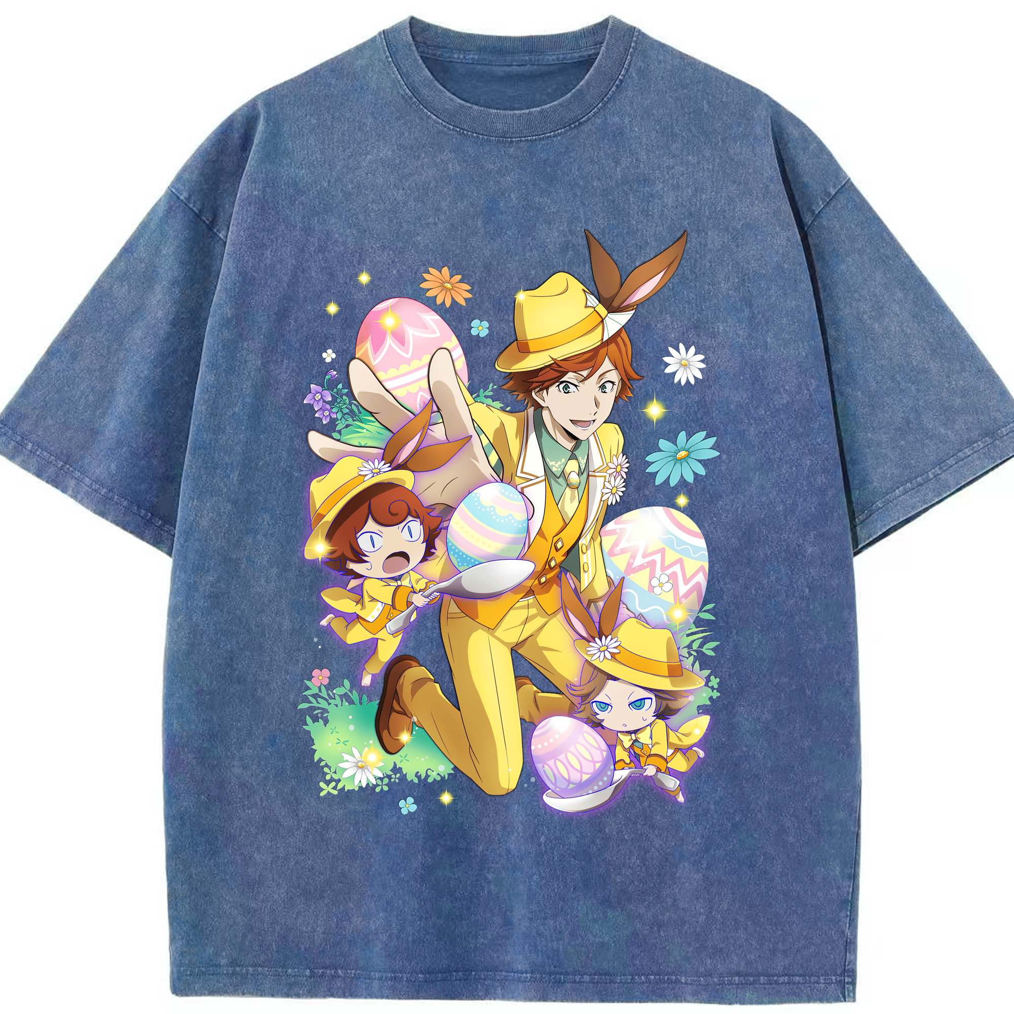 （画像用） 文豪ストレイドッグス Bungo Stray Dogs 綿100% ヴィンテージ風 半袖Tシャツ（フロントプリント）