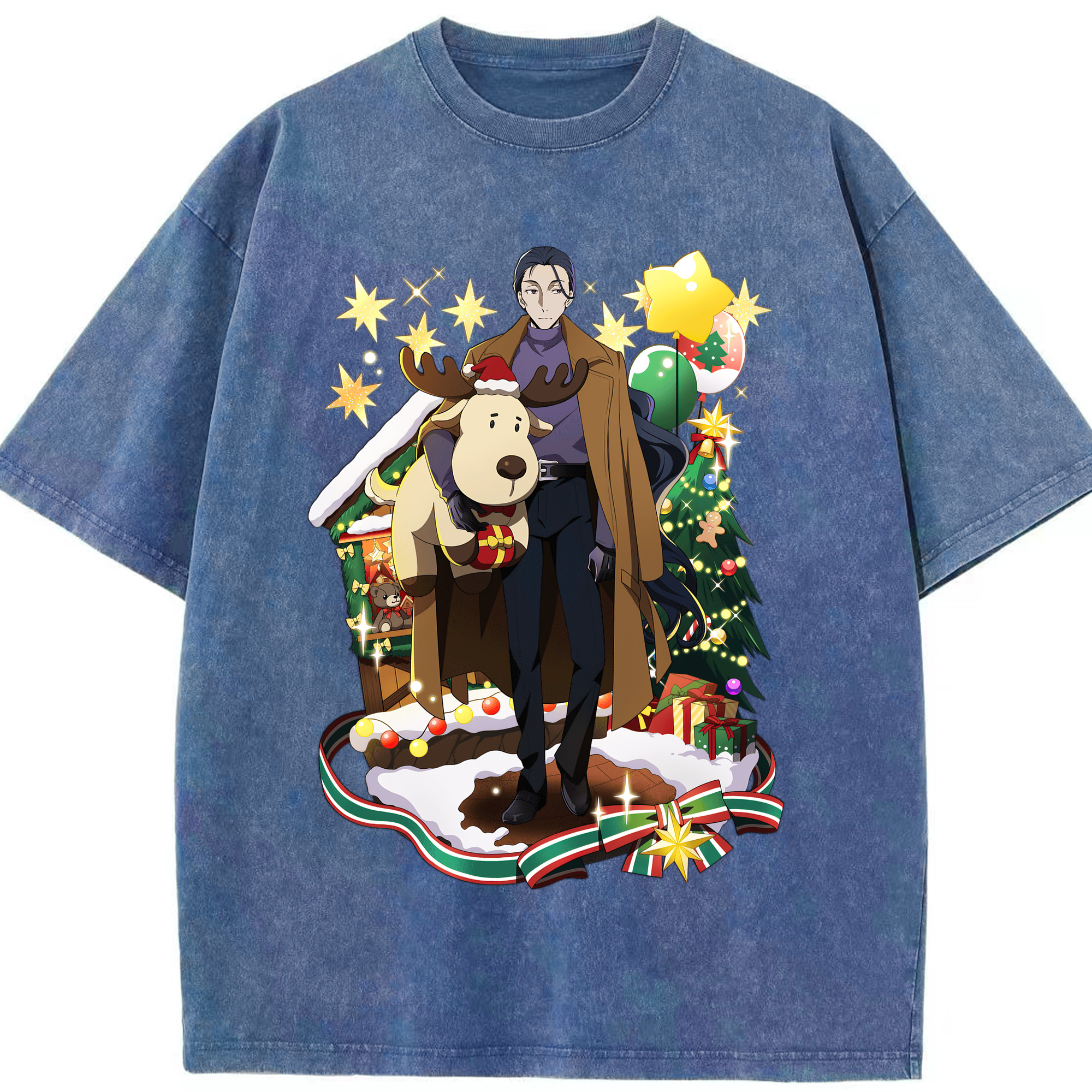（画像用） 文豪ストレイドッグス Bungo Stray Dogs 綿100% ヴィンテージ風 半袖Tシャツ（フロントプリント）