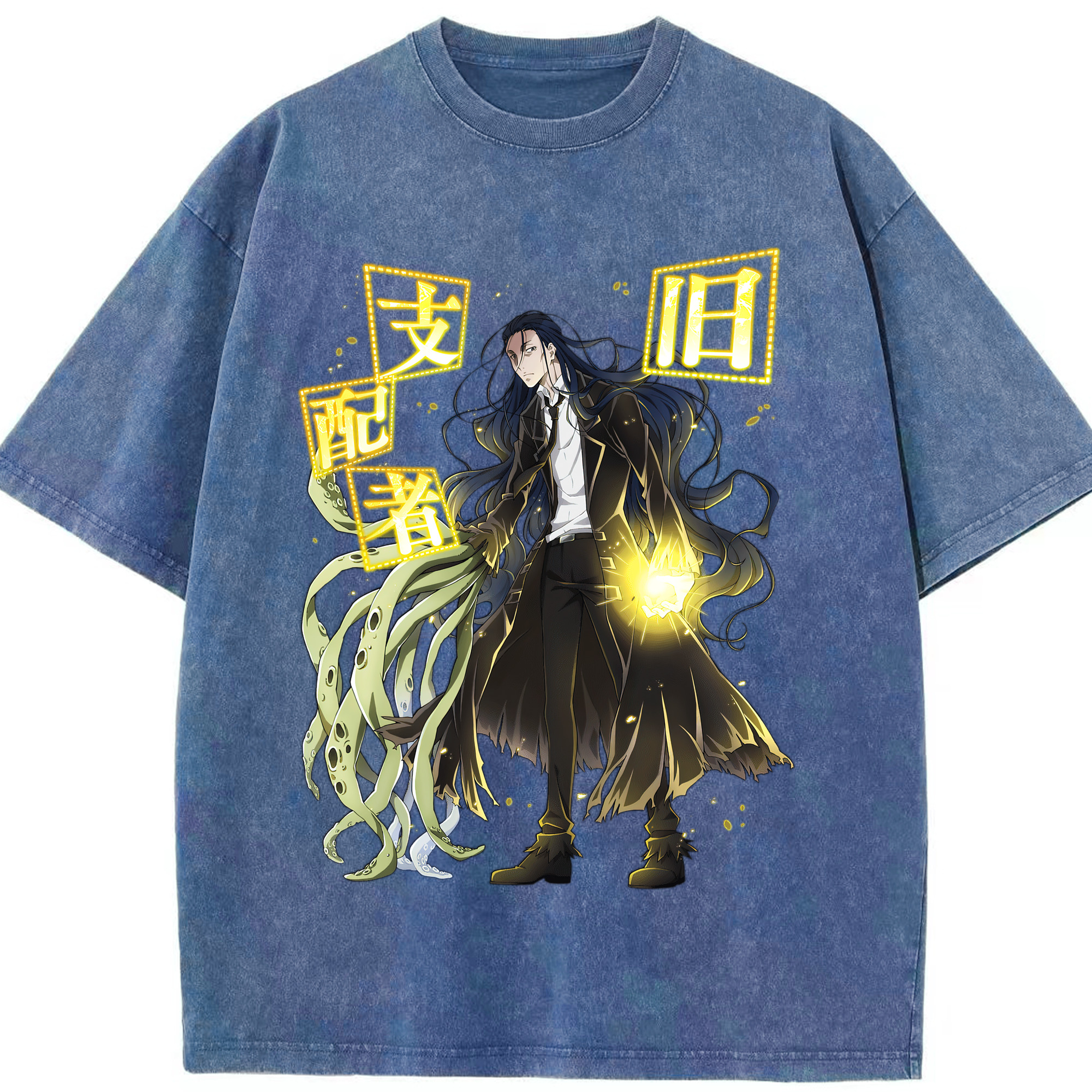 （画像用） 文豪ストレイドッグス Bungo Stray Dogs 綿100% ヴィンテージ風 半袖Tシャツ（フロントプリント）