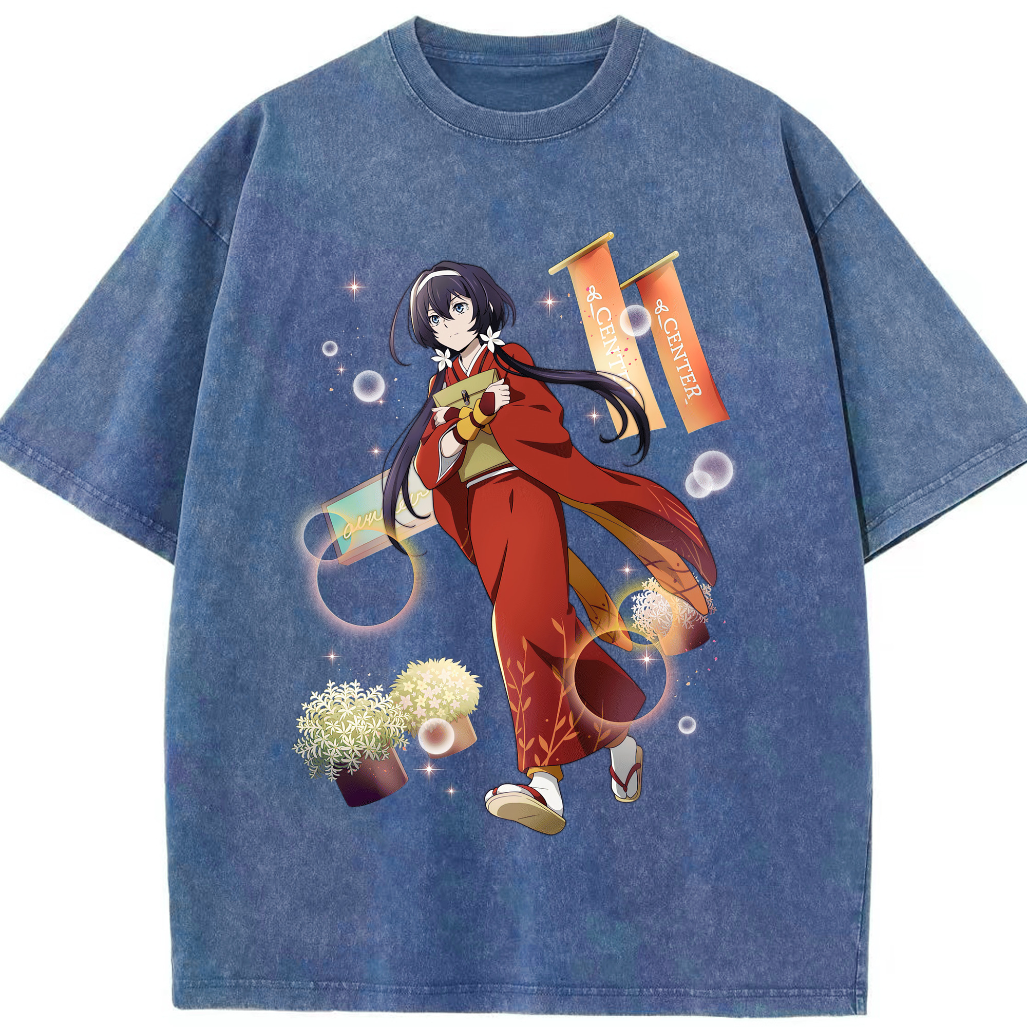 （画像用） 文豪ストレイドッグス Bungo Stray Dogs 綿100% ヴィンテージ風 半袖Tシャツ（フロントプリント）